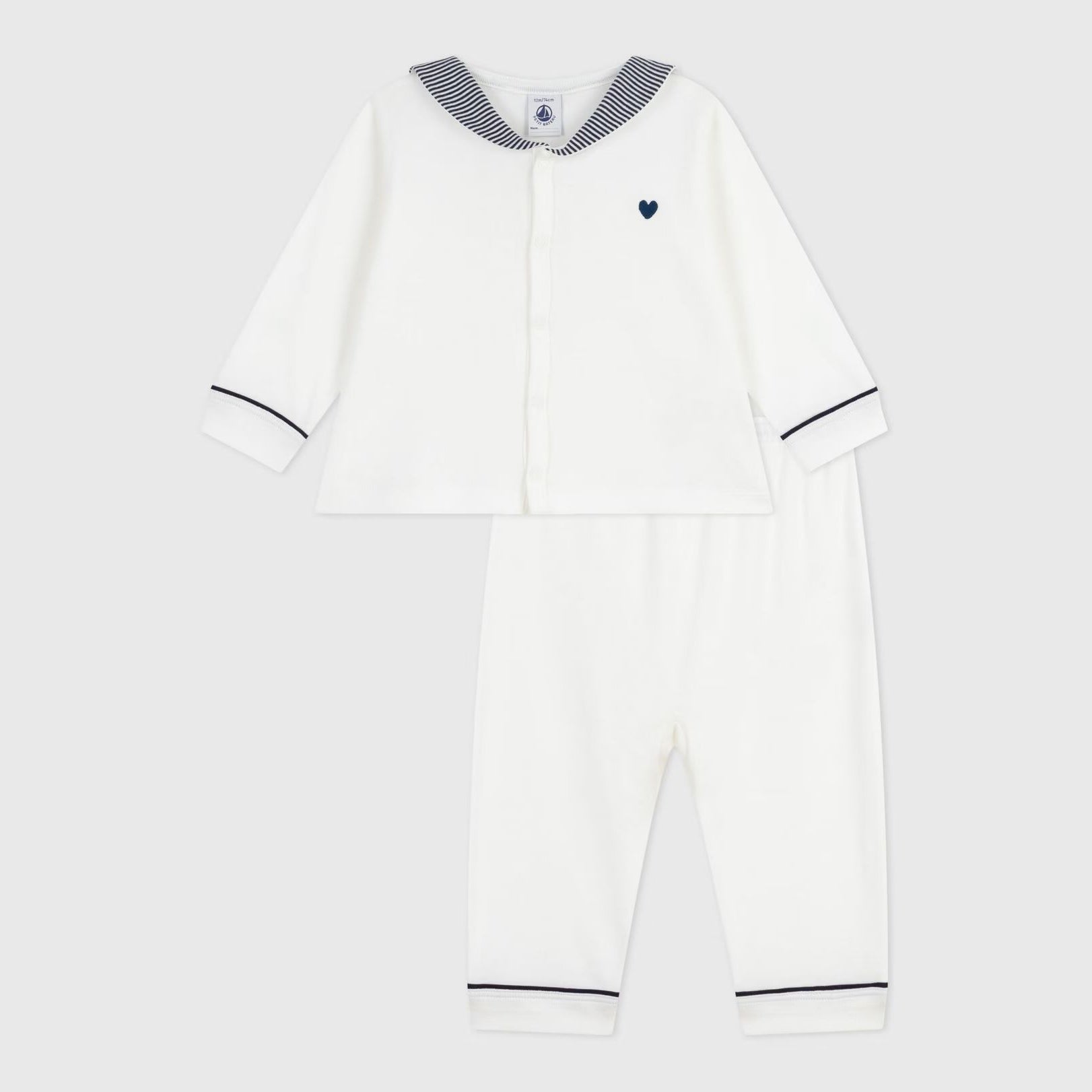 Baby Boys & Girls White Cotton Set