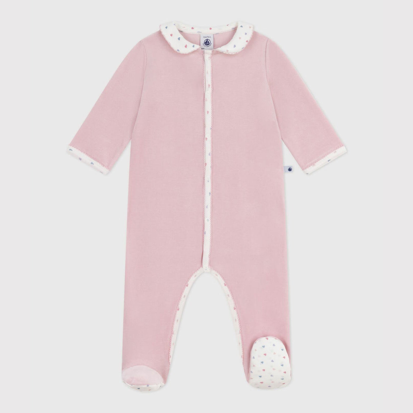 Baby Girl Pink Cotton Babysuit