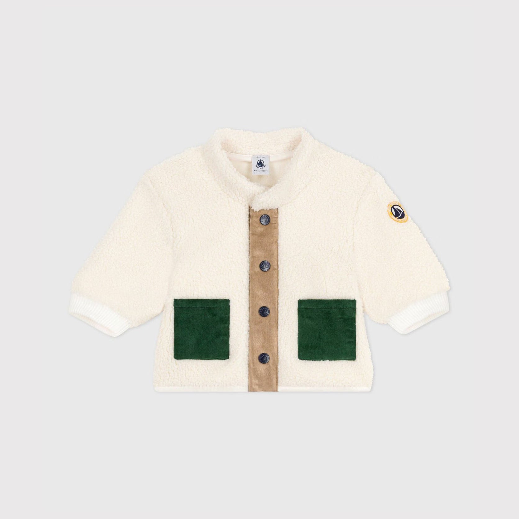 Baby Boys & Girls White Plush Jacket