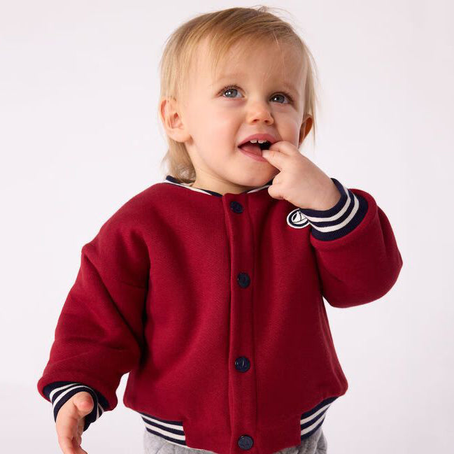 Baby Boys & Girls Red Cotton Jacket