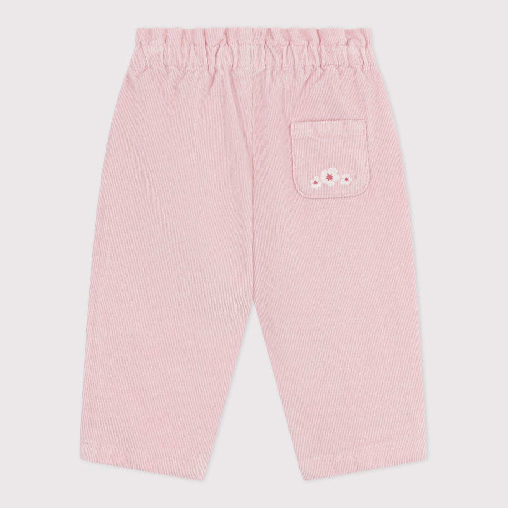 Baby Girls Light Pink Corduroy Trousers