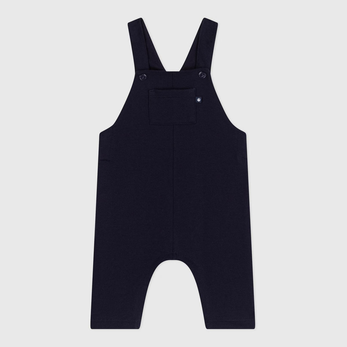 Baby Boys & Girls Navy Cotton Jumpsuit
