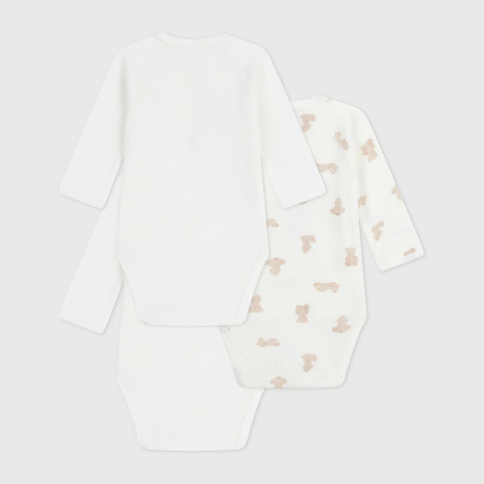 Baby Boys & Girls White Cotton Babysuit Set(3 Pack)