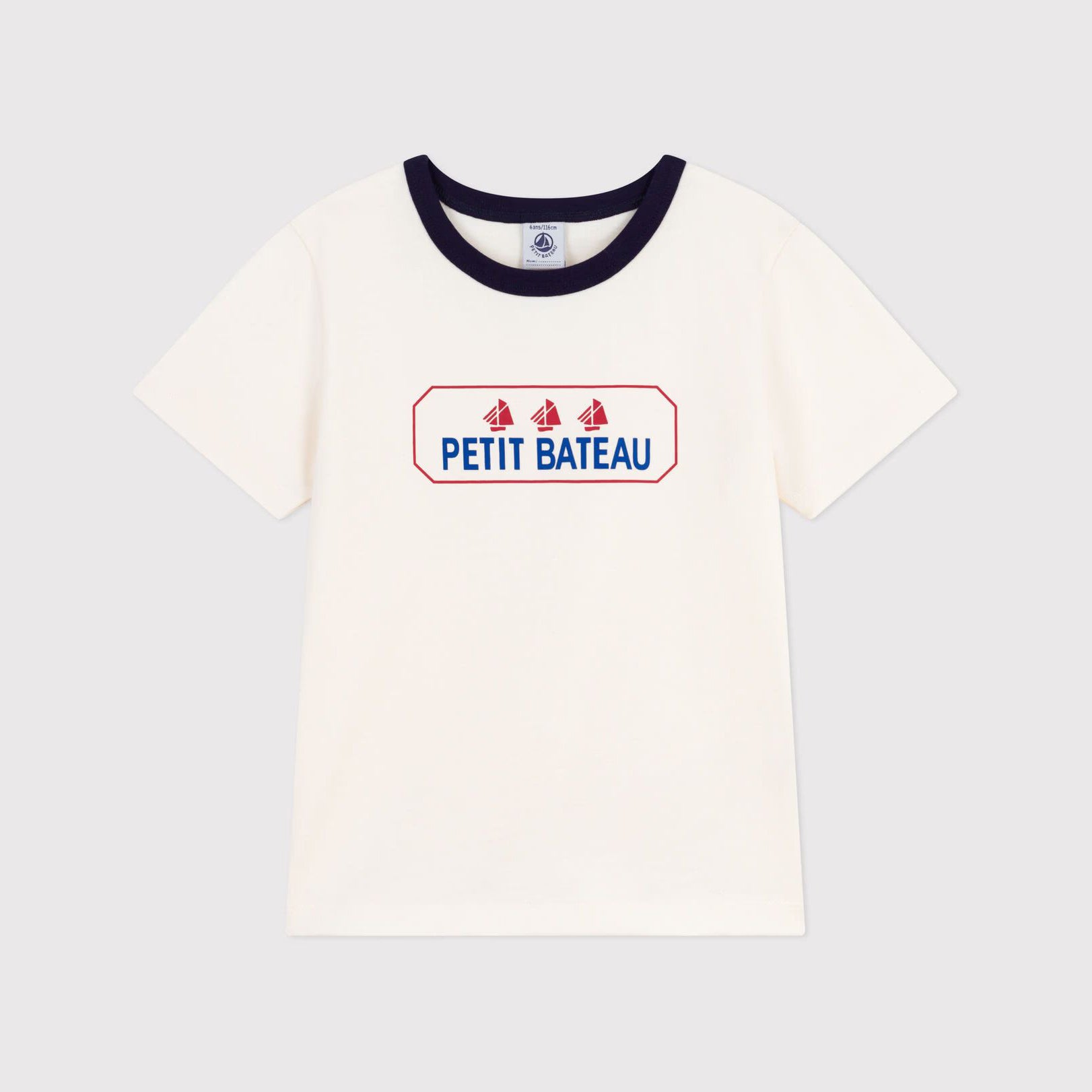 Boys & Girls White Logo Cotton T-Shirt