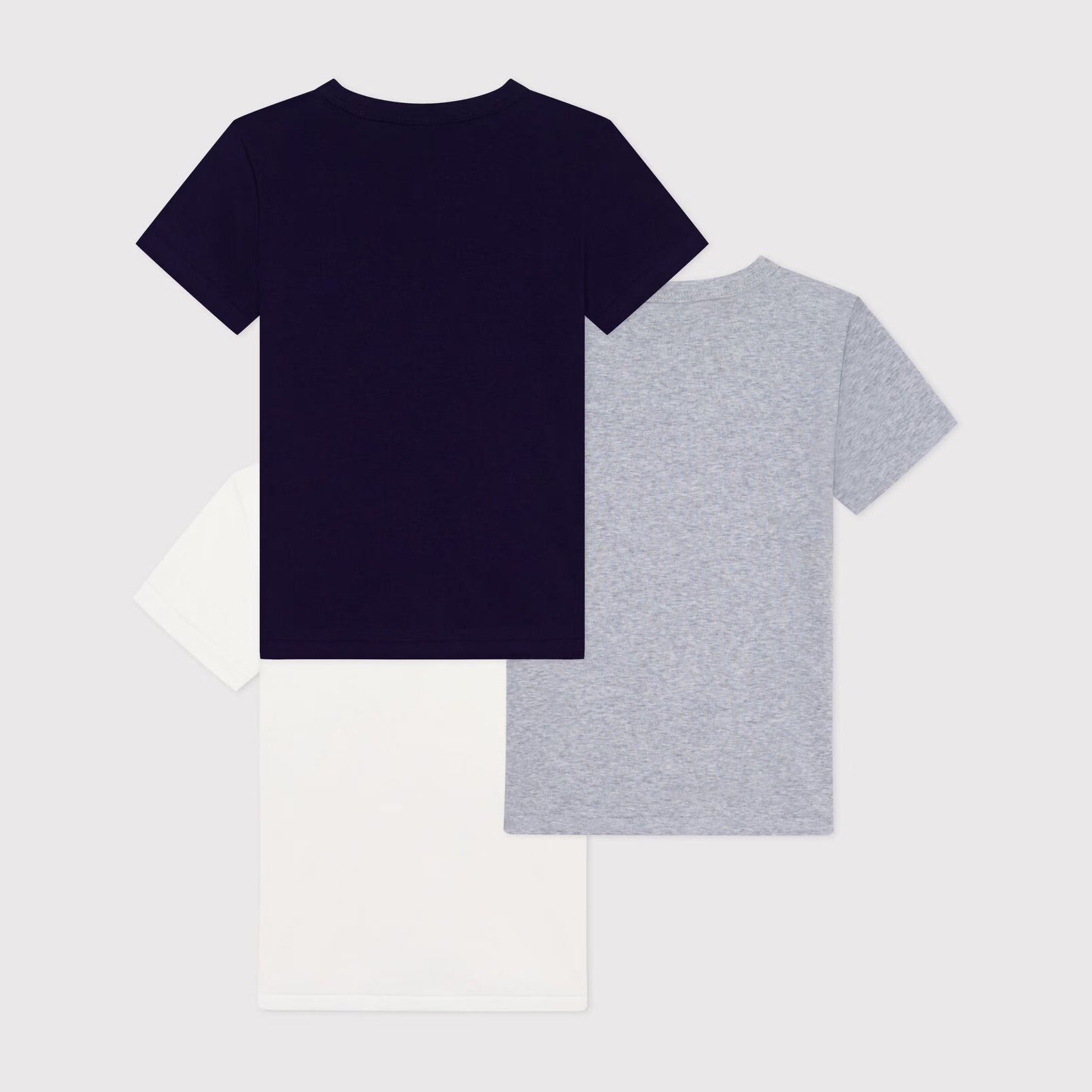 Boys Tricolor Cotton T-Shirt Set(3 Pack)
