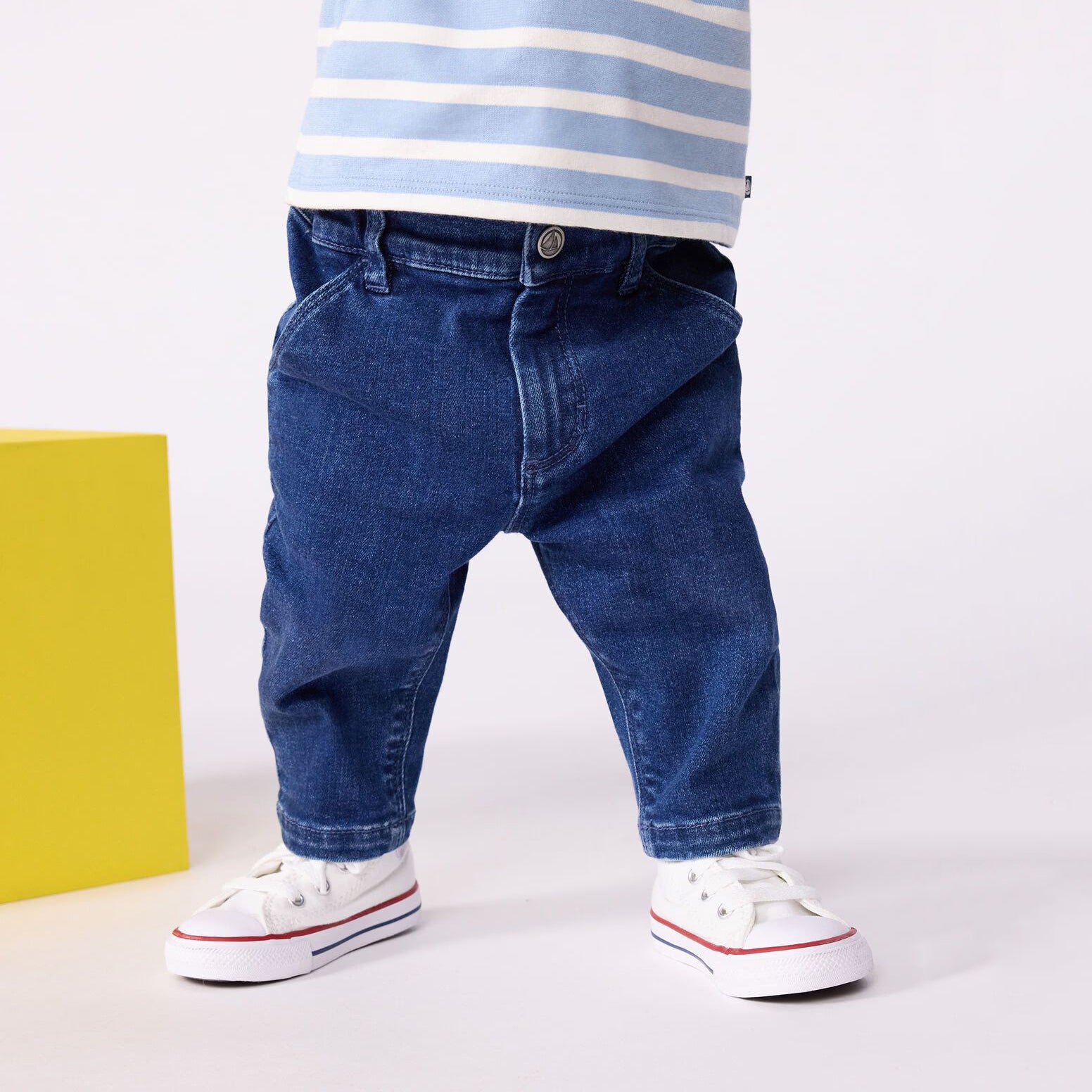Baby Boys Blue Denim Trousers