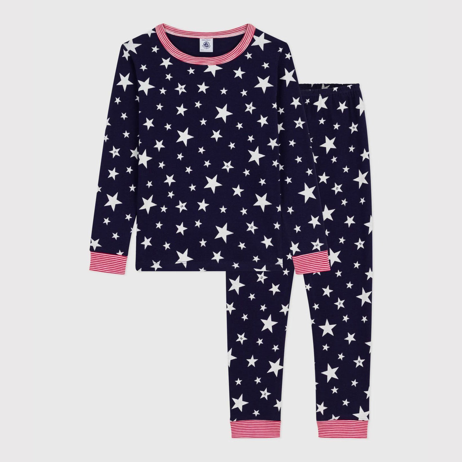 Boys Navy Star Cotton Nightwear Set