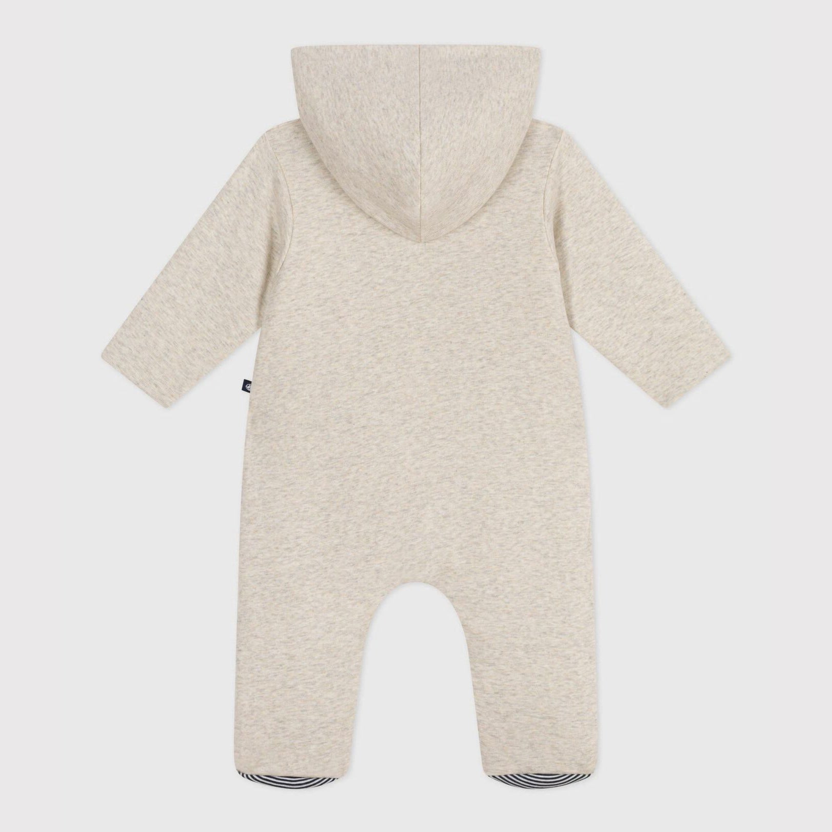 Baby Boys & Girls Beige Cotton Babysuit