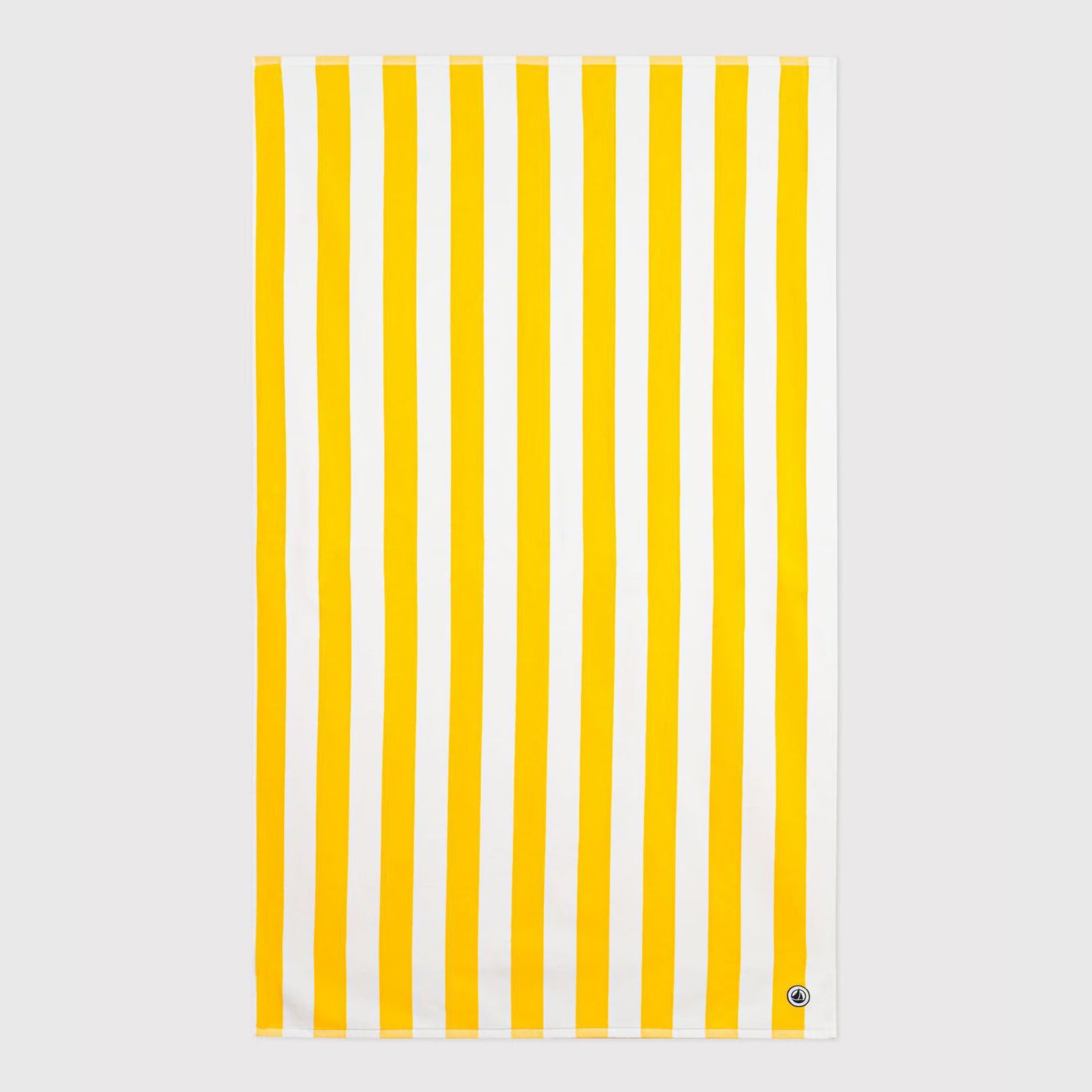 Yellow Stripes Terry Cotton Beach Towel(90 x 150cm)