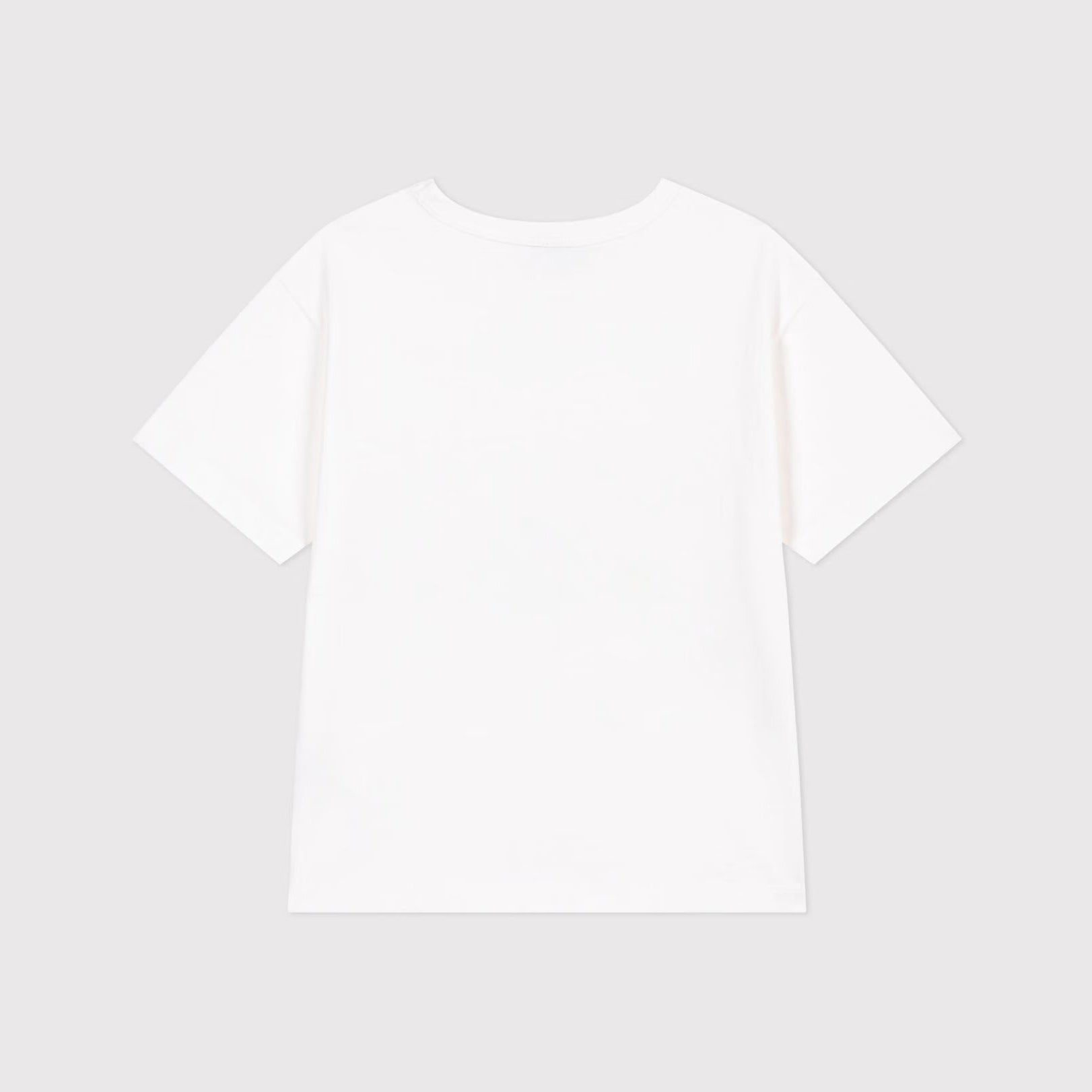 Boys White Sailboat Logo Cotton T-Shirt