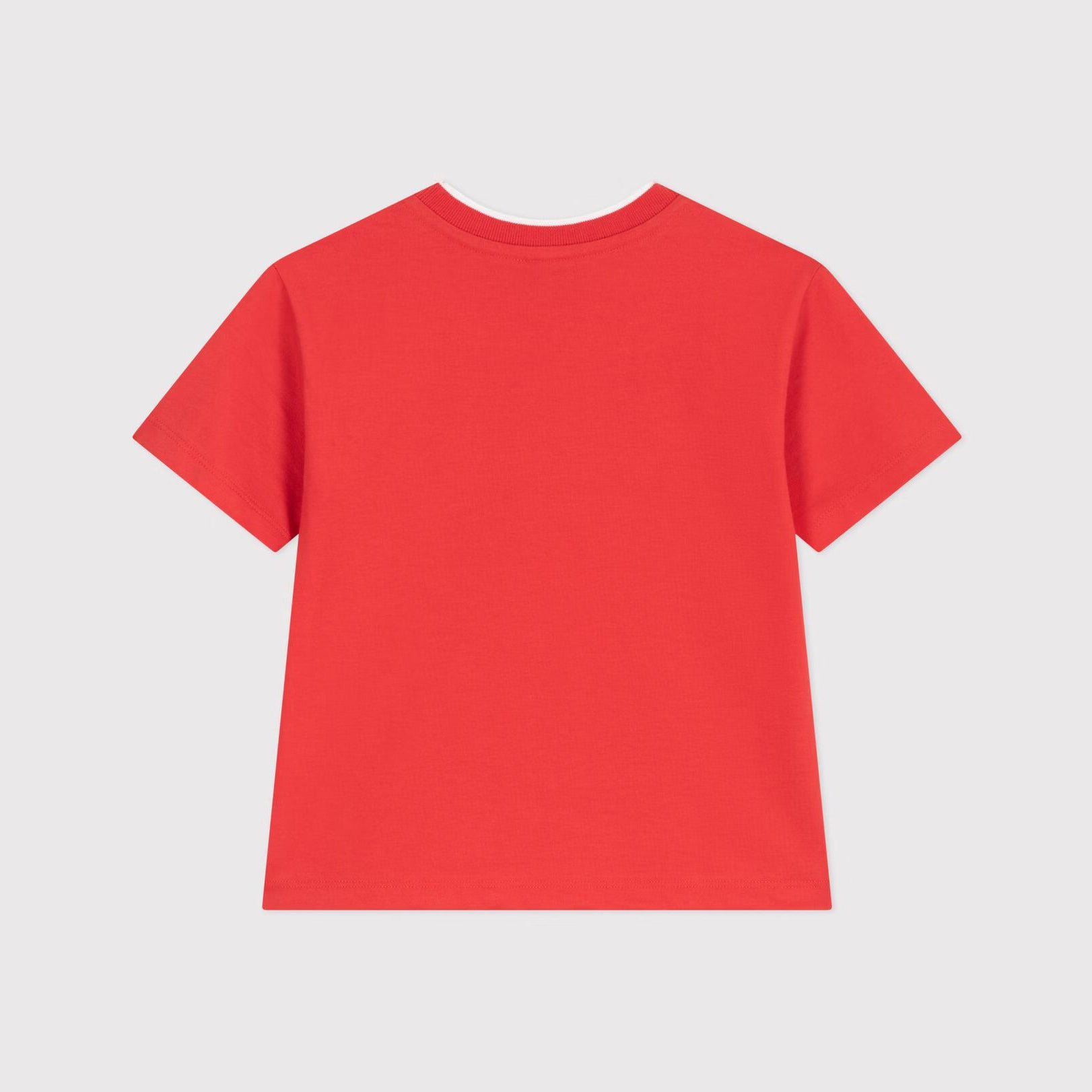 Boys & Girls Red Logo Cotton T-Shirt
