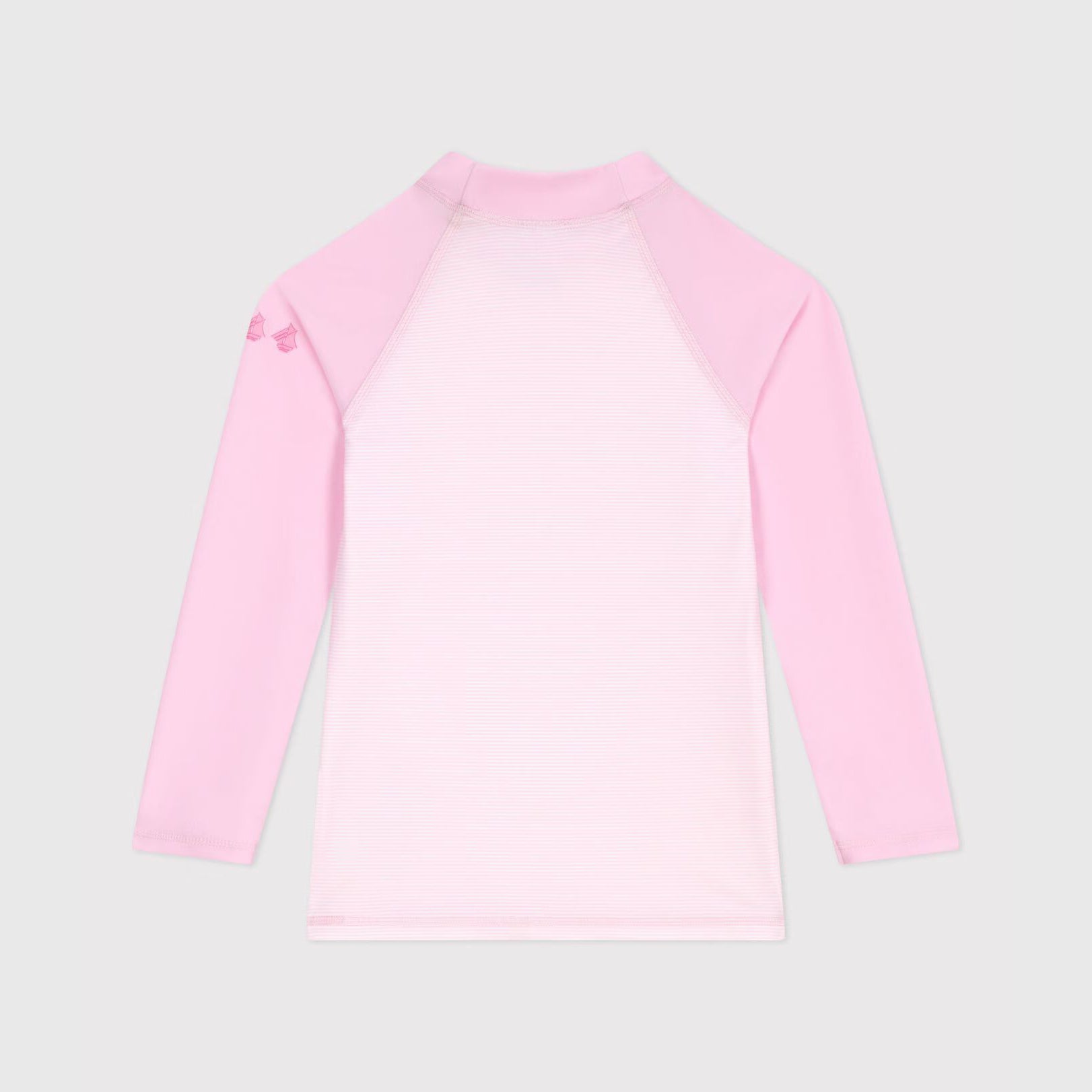Girls Pink Stripes UV-Protective Swim T-Shirt