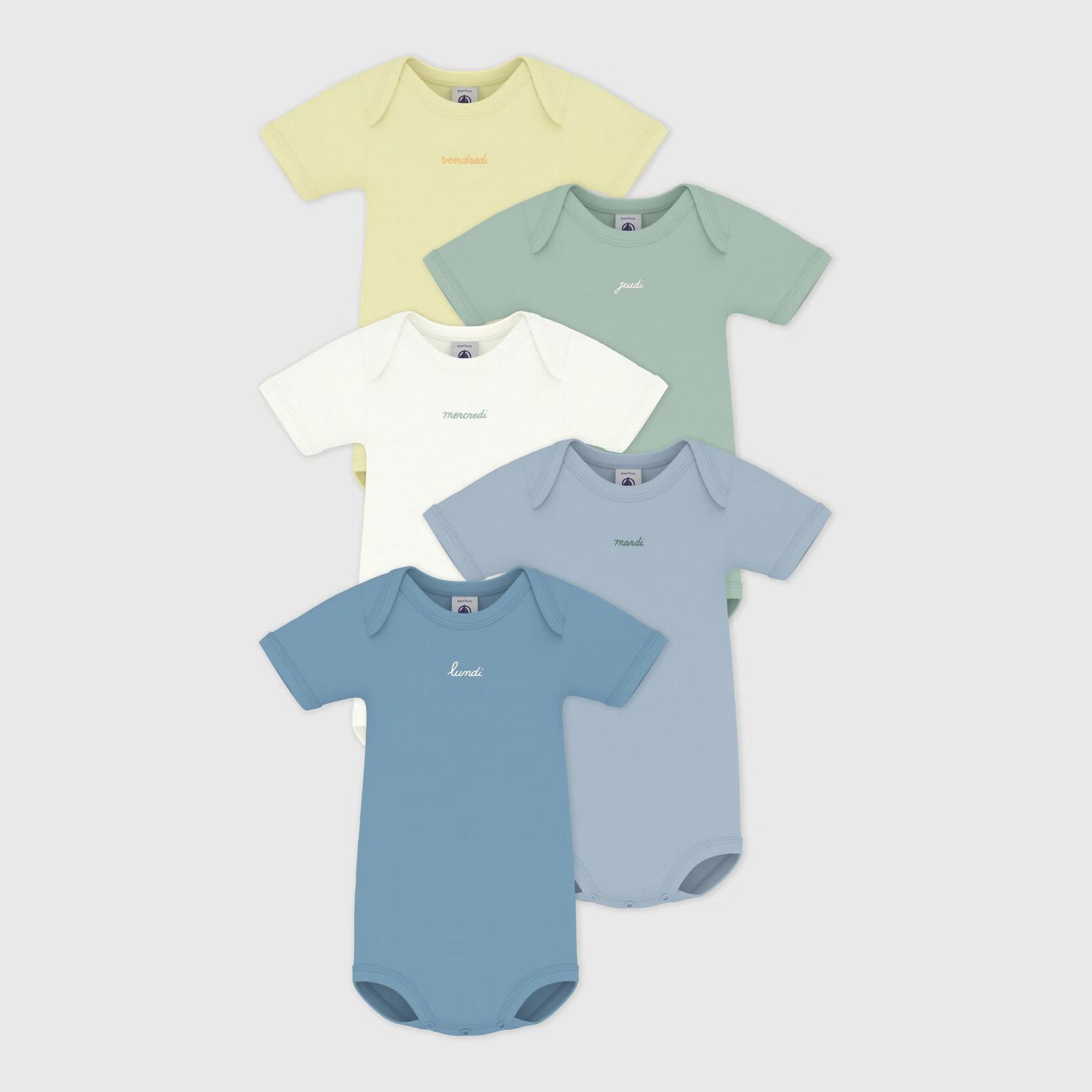 Baby Boys & Girls Multicolor Cotton Babysuit(5 Pack)