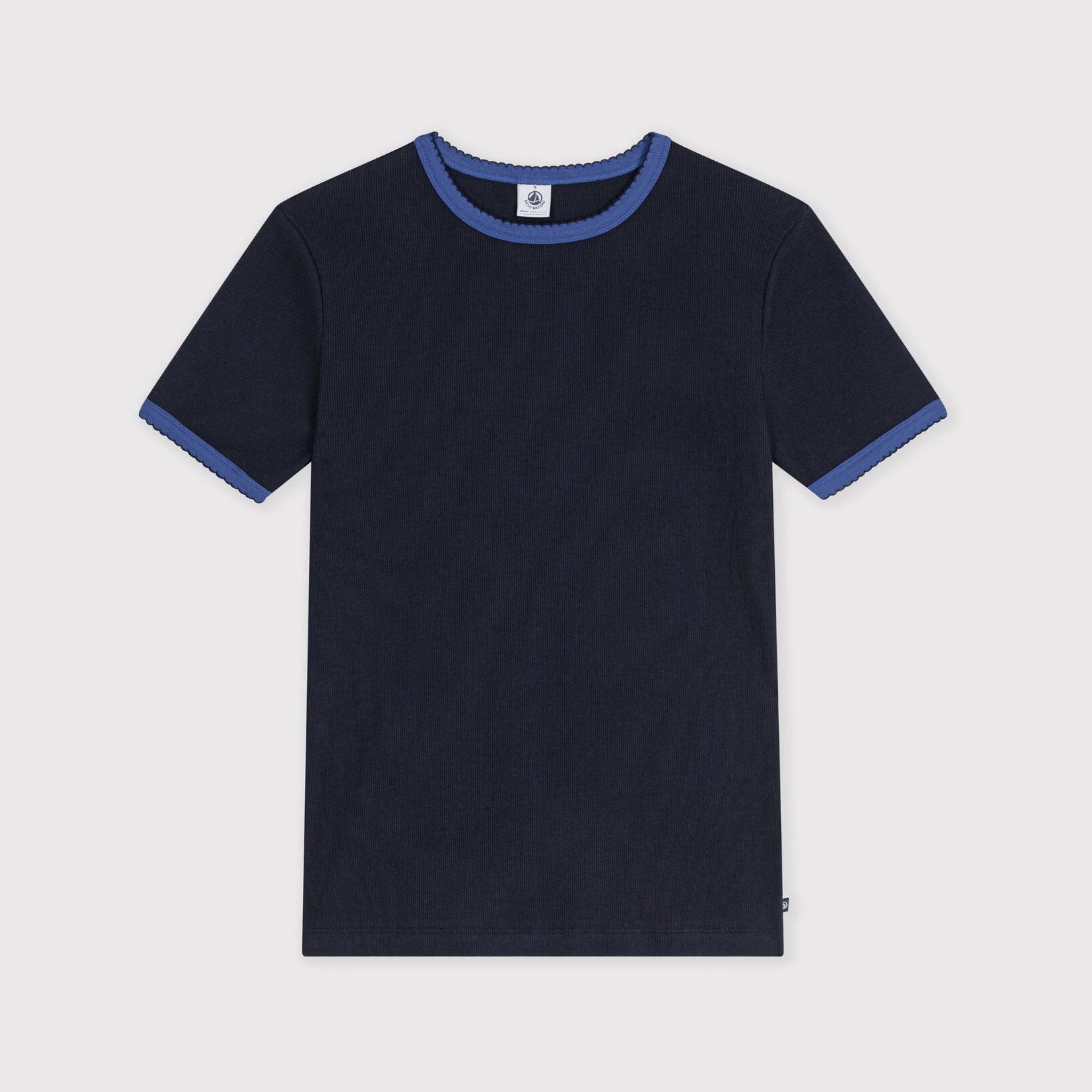 T-shirt en coton bleu marine pour femme