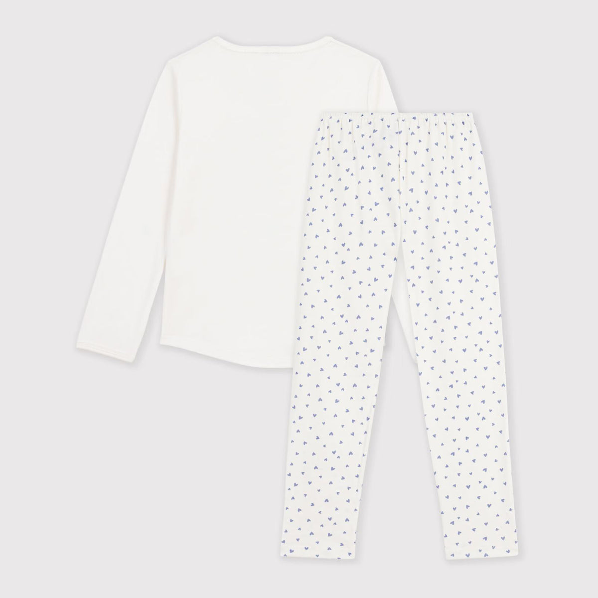 Girls White Cotton Nightwear Set