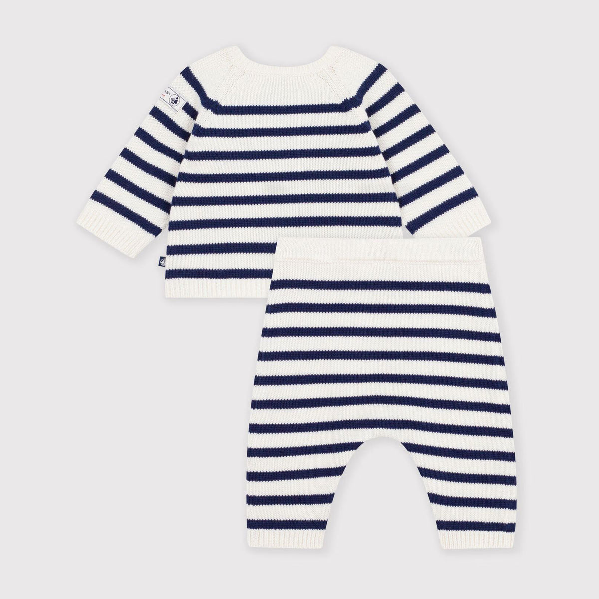 Baby Boys & Girls Blue Stripes Wool Set