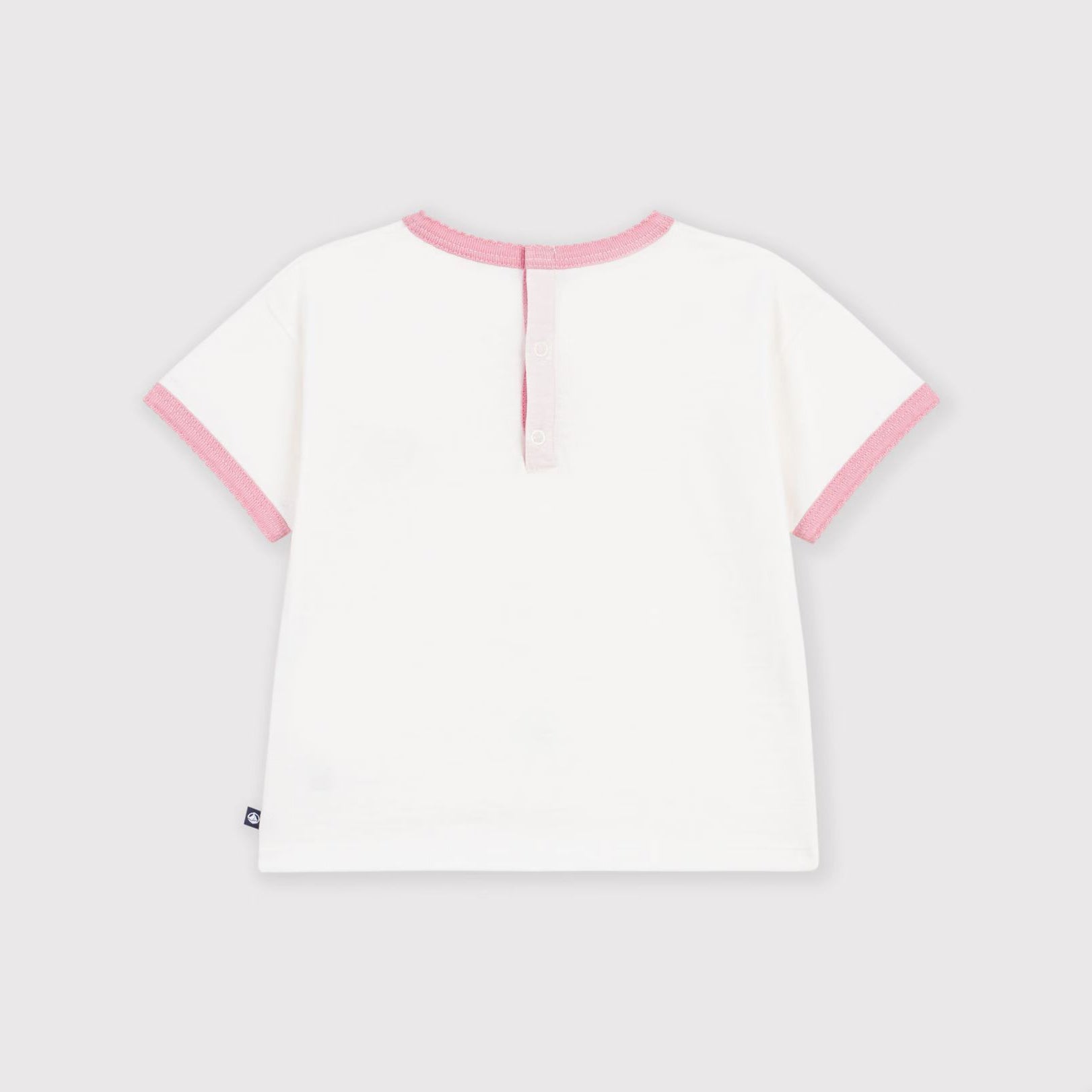 Baby Girls White Cotton T-Shirt