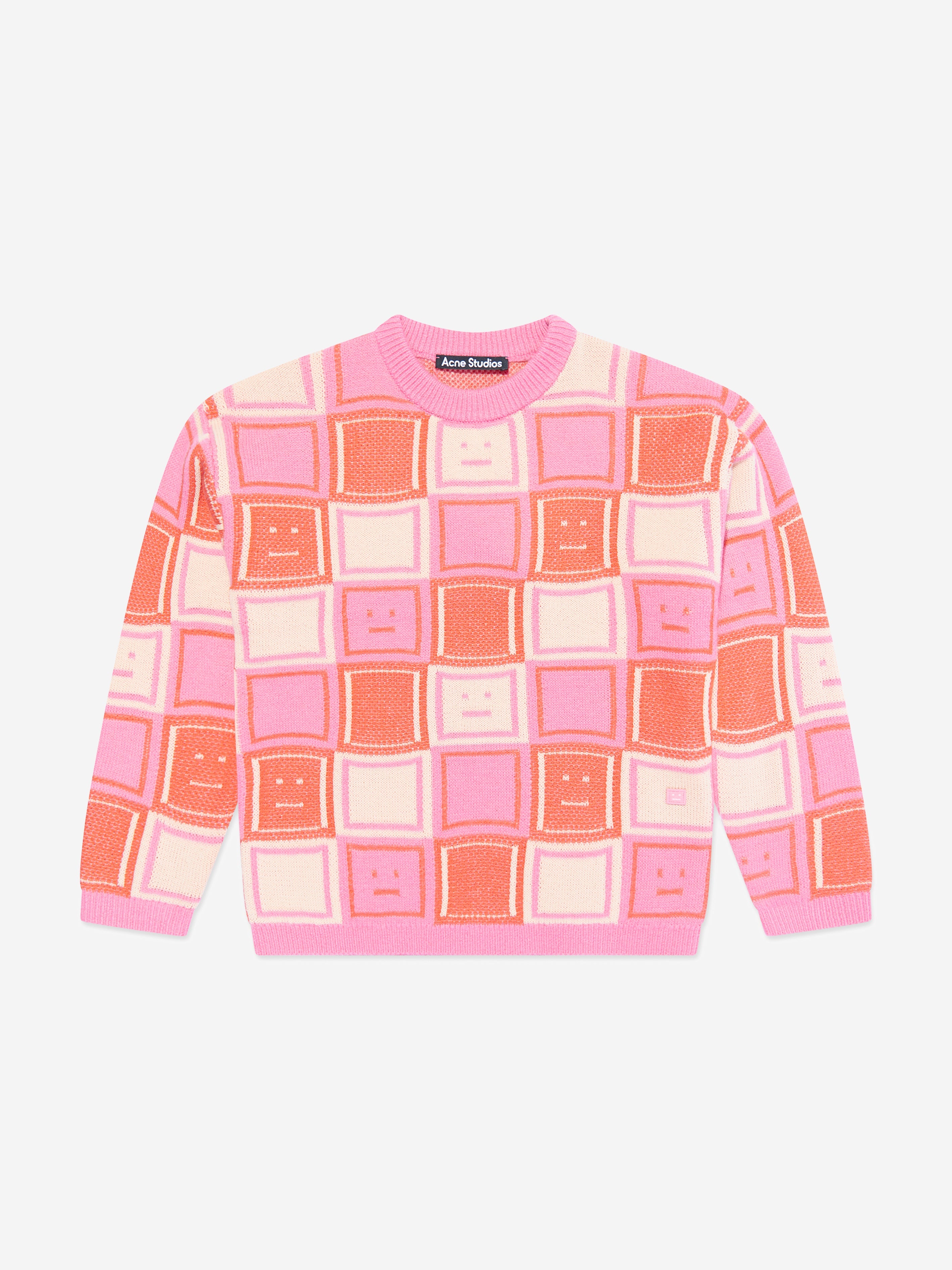 Kids Klock Wool Knitted Jumper in Pink