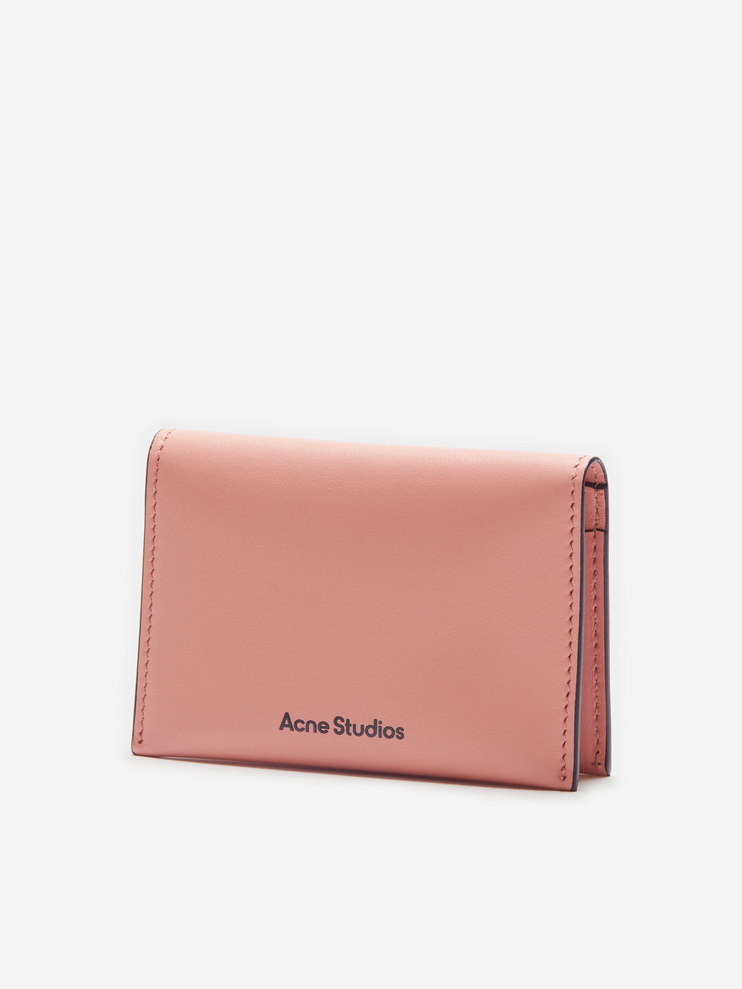 Kids Folded Leather Wallet in Pink (13.5cm)