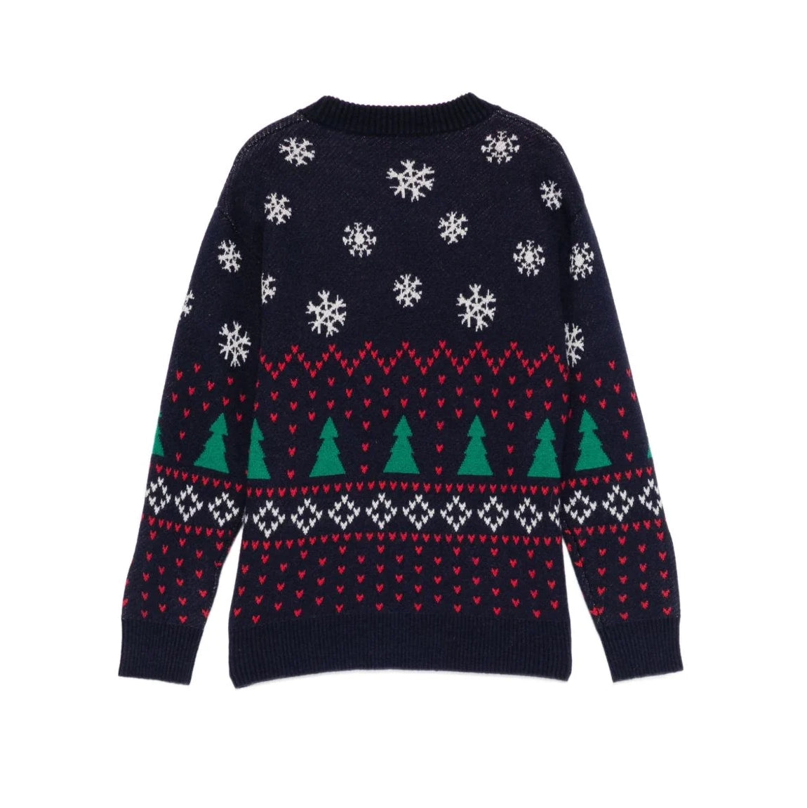 Boys & Girls Navy Jacquard Sweater
