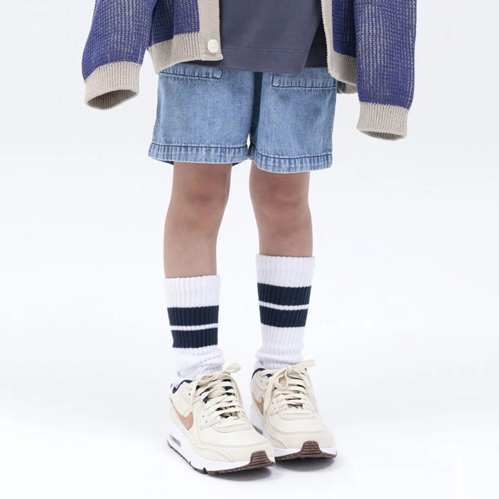 Shorts en jean bleu garçons et filles