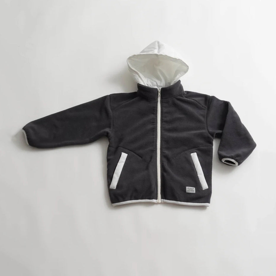 Boys & Girls Dark Grey Fleece Jacket