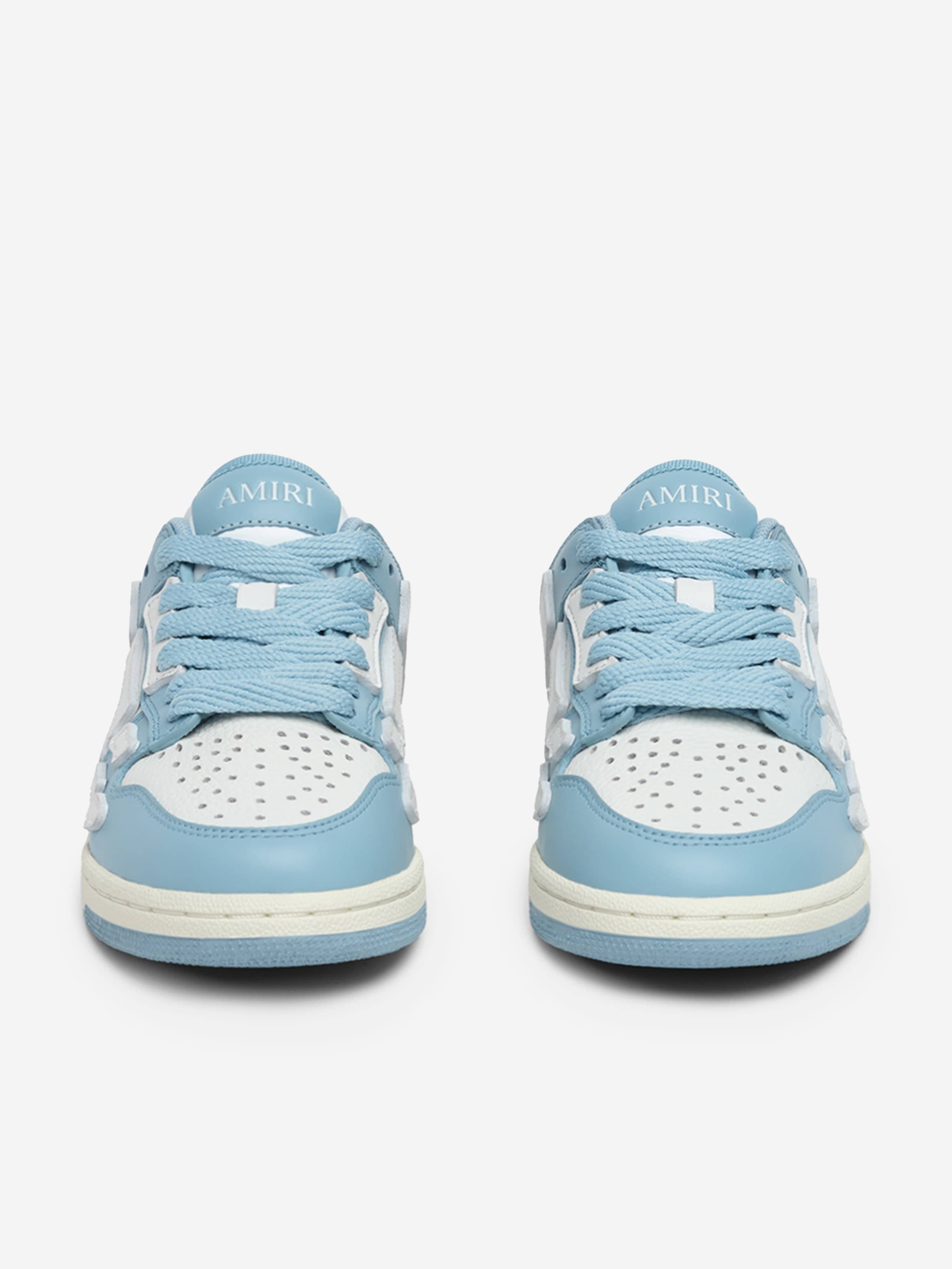 Kids Leather Skel Top Low Trainers in Blue