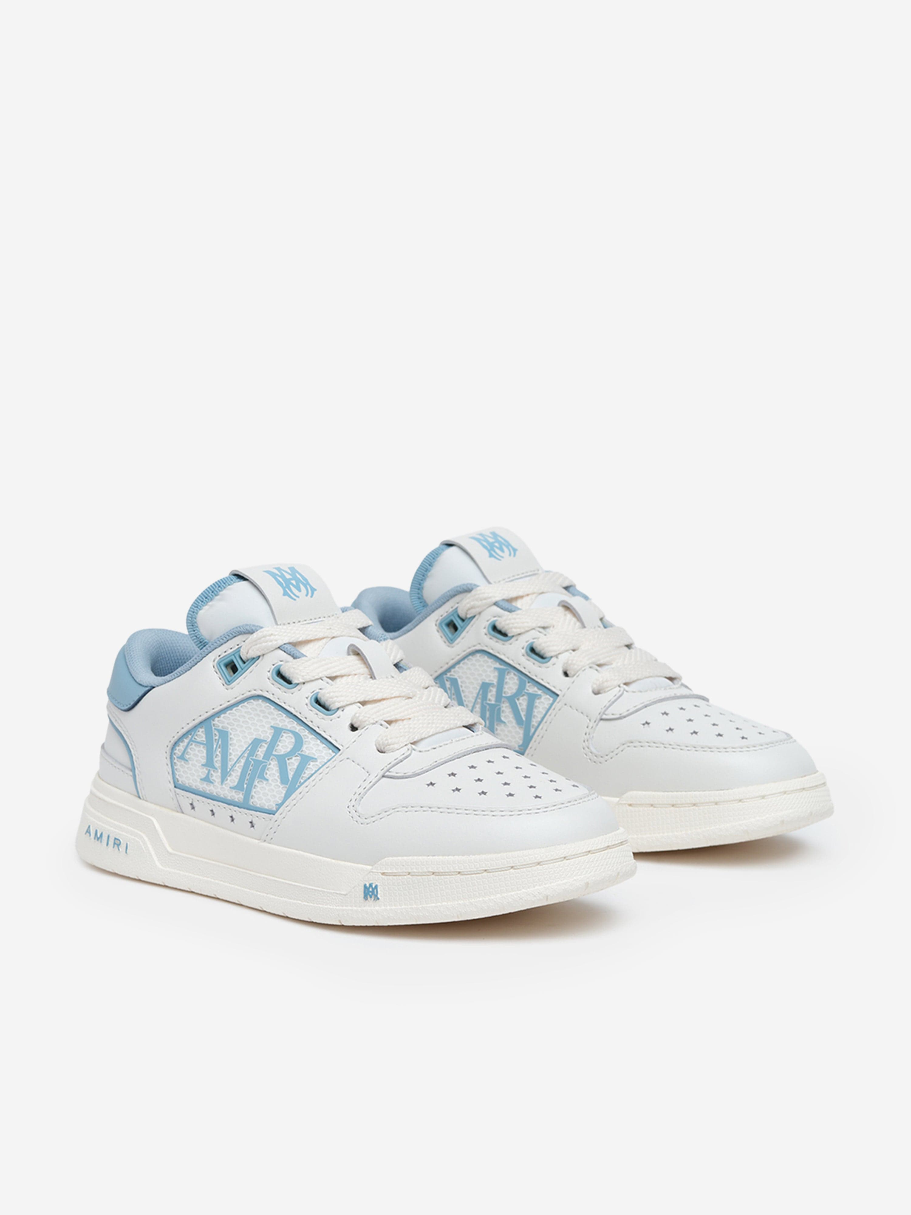 Kids Leather Classic Low Trainers in Blue