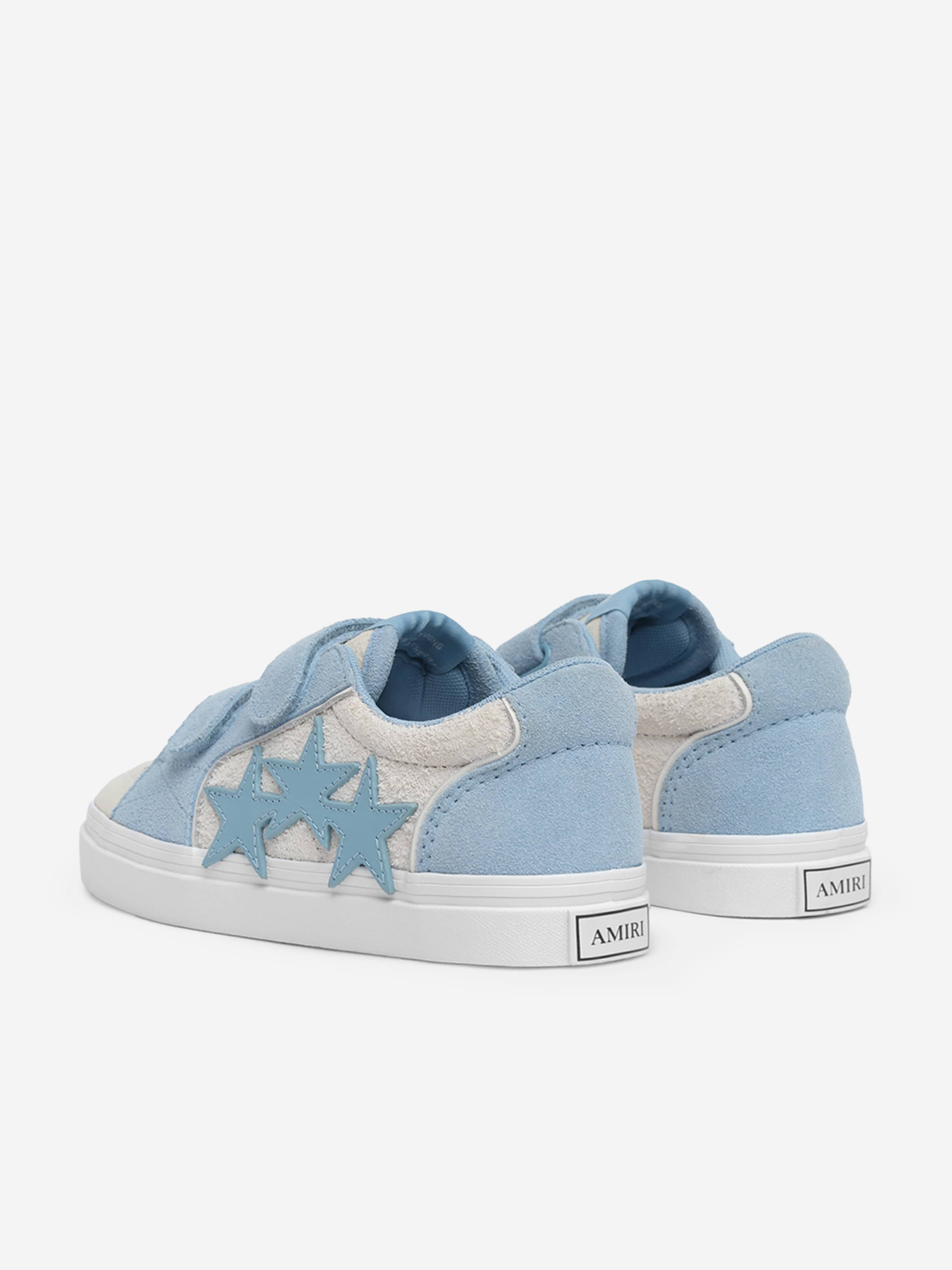 Kids Leather Sunset Skate Low Trainers in Blue