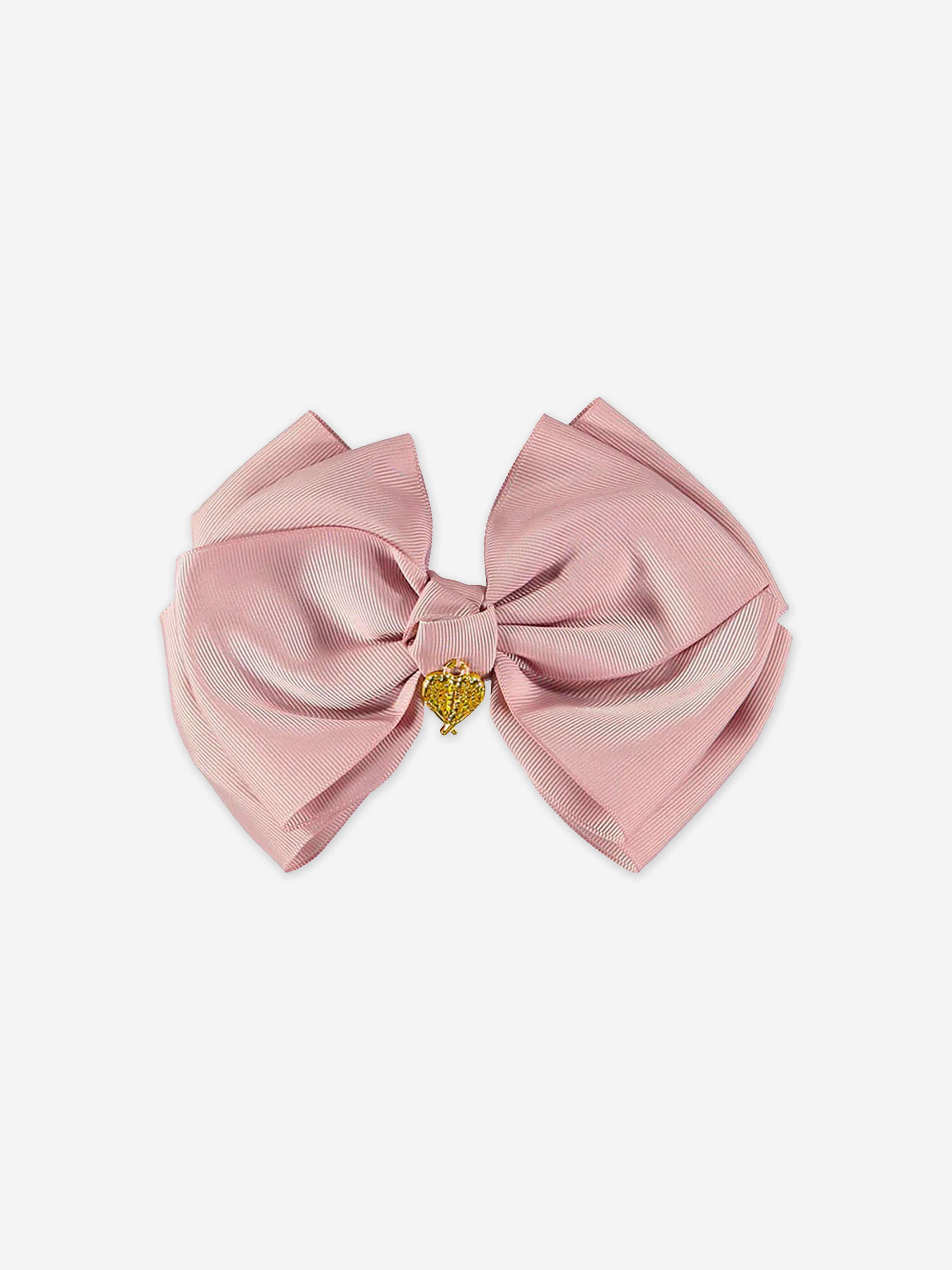 Girls Giant Bow Hair Clip in Pink