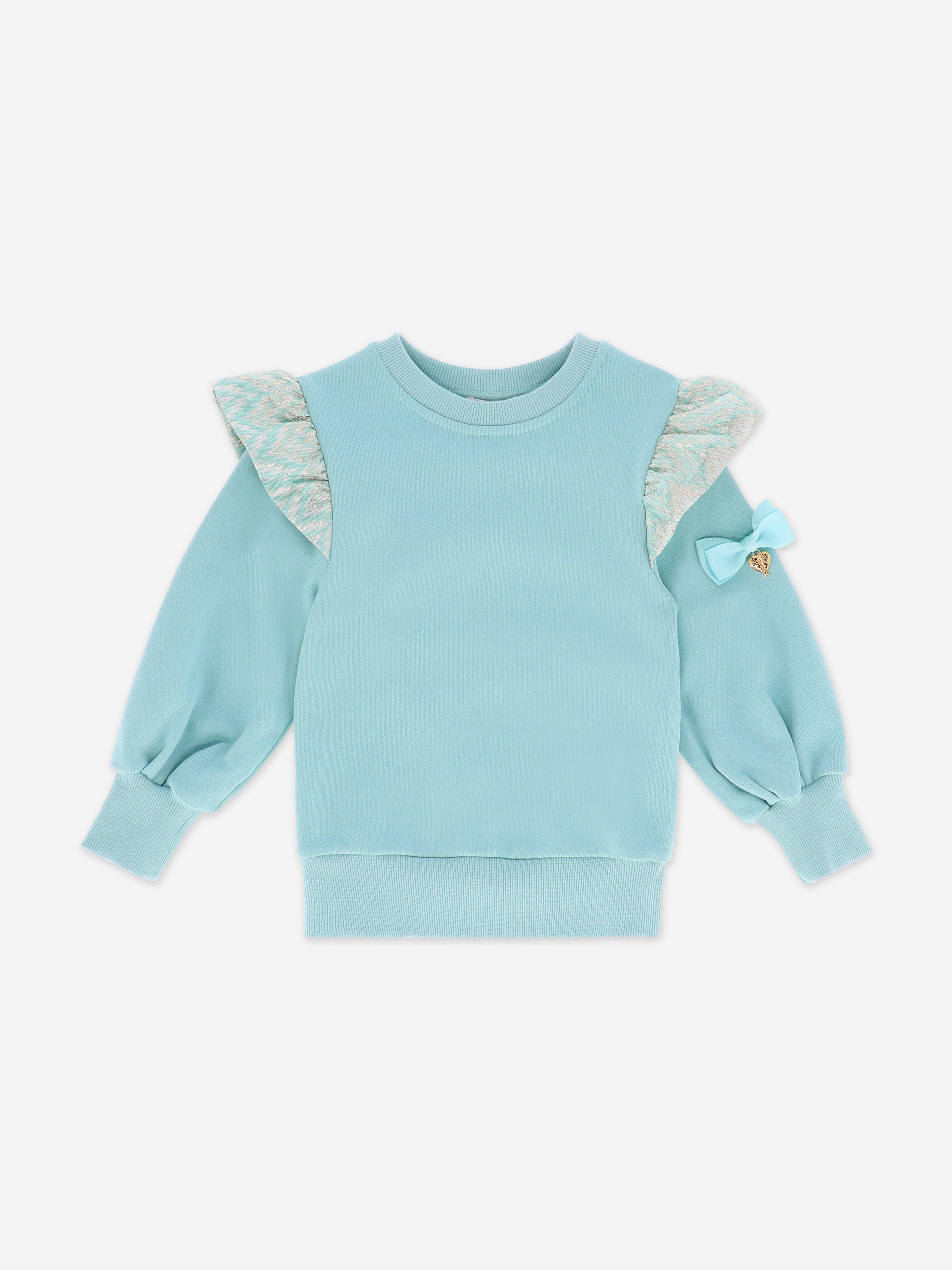 Girls Posh Sweatshirt in Blue