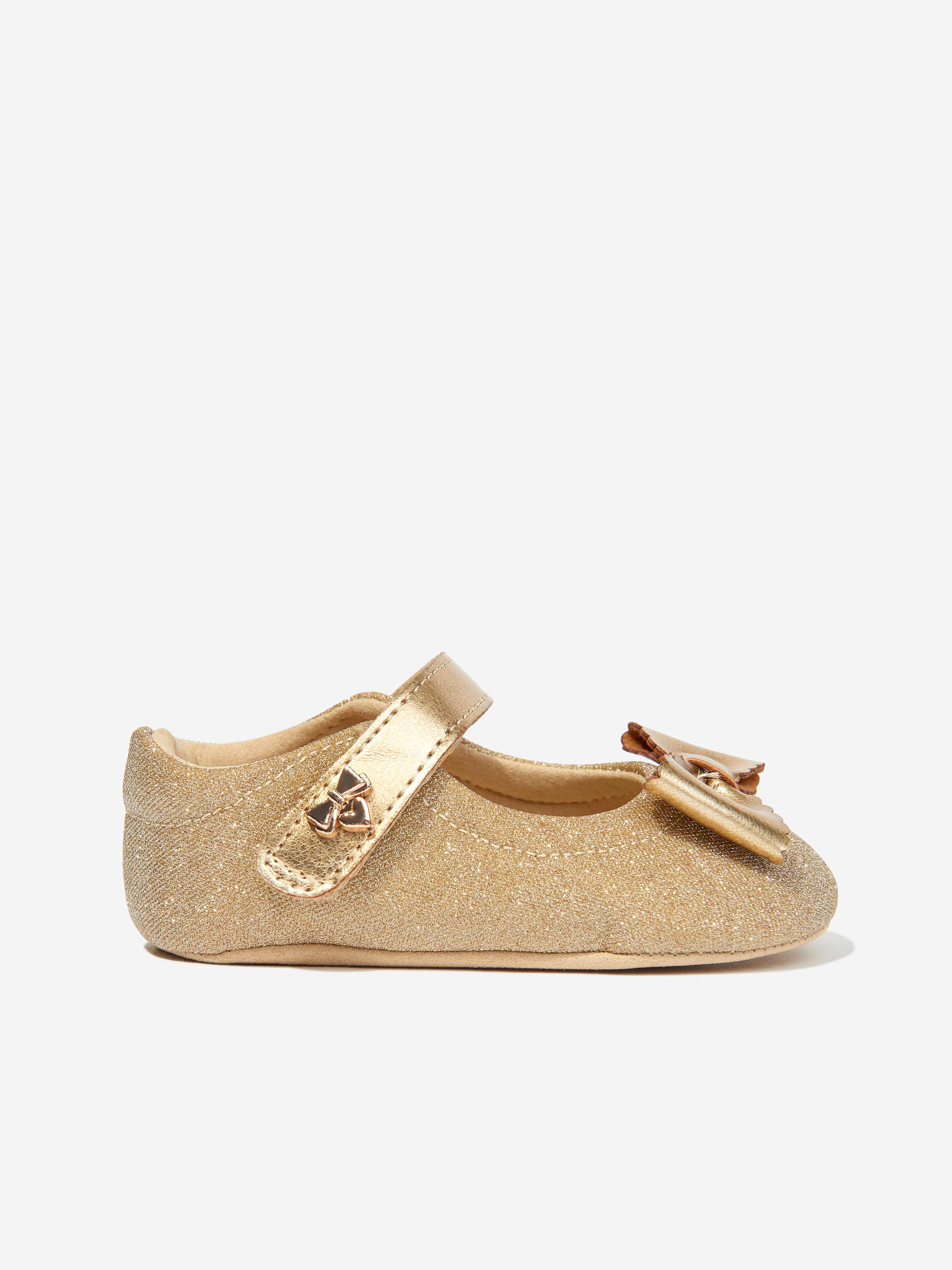 Baby Girls Maxine Glitter Shoes in Gold