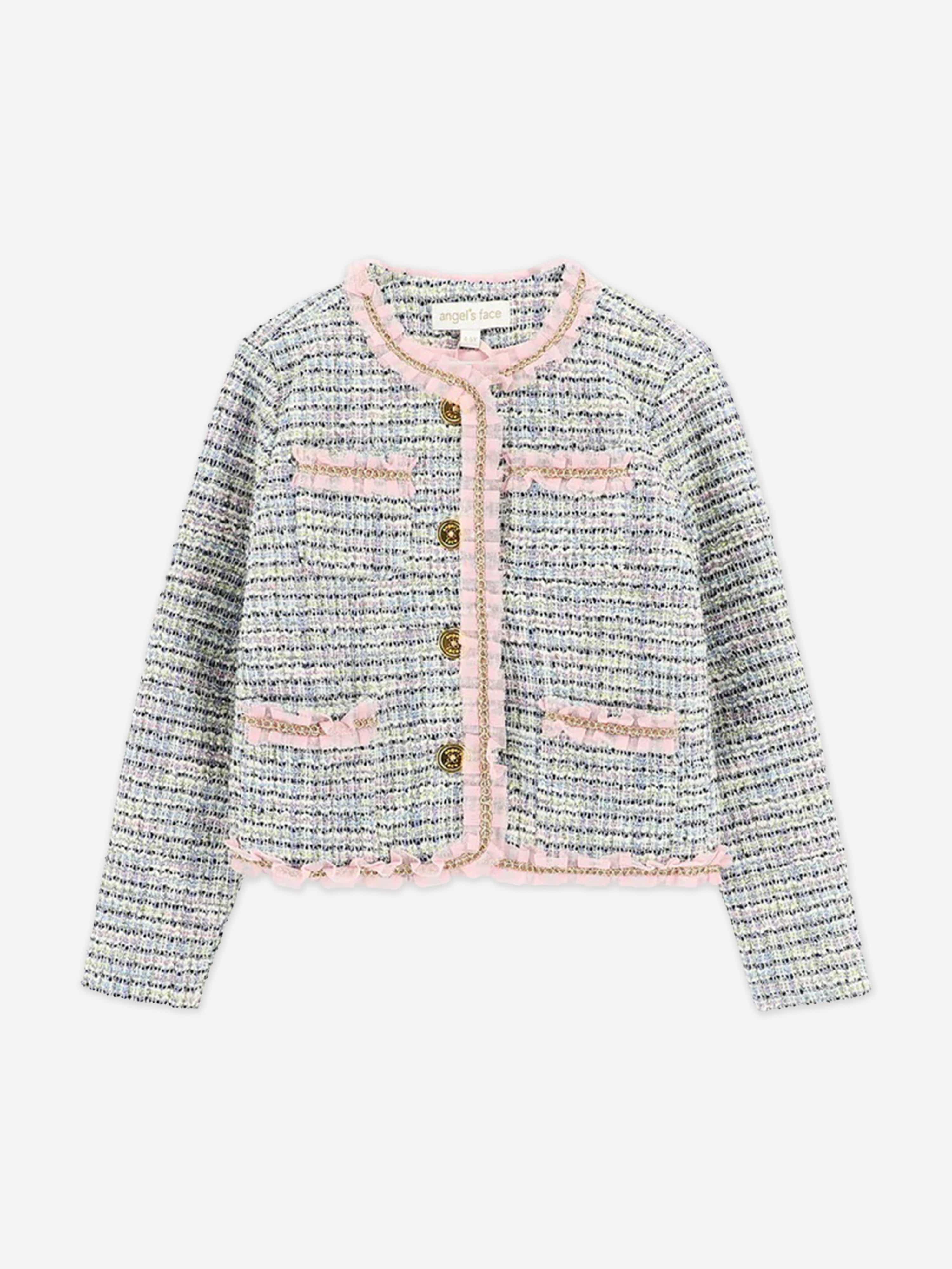 Girls Marylou Jacket and Skirt Set in Blue