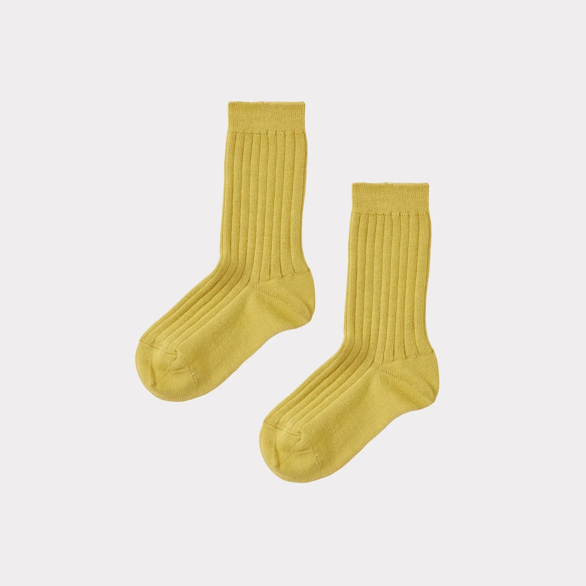 Boys & Girls Yellow Cotton Socks
