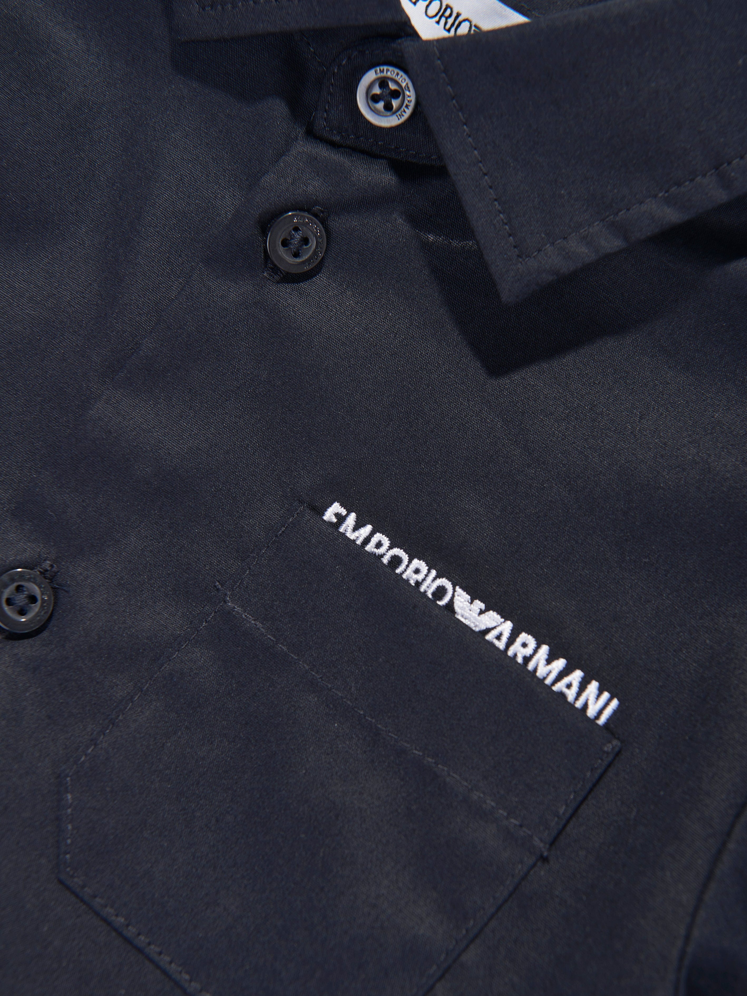 Baby Boys Pocket Shirt in Navy