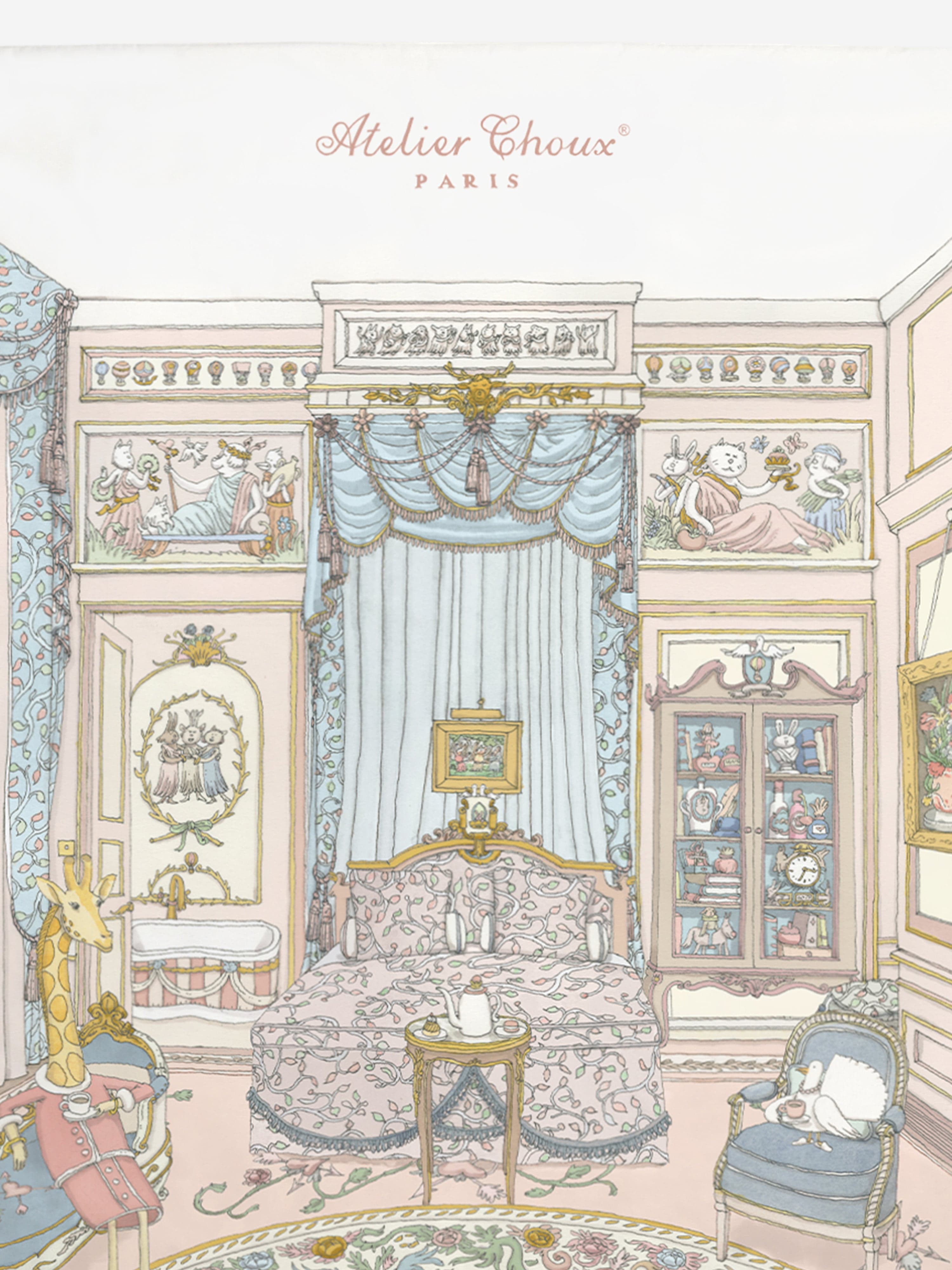 Atelier Choux Baby French Bedroom Quilt in Multicolour (100 × 130 cm)