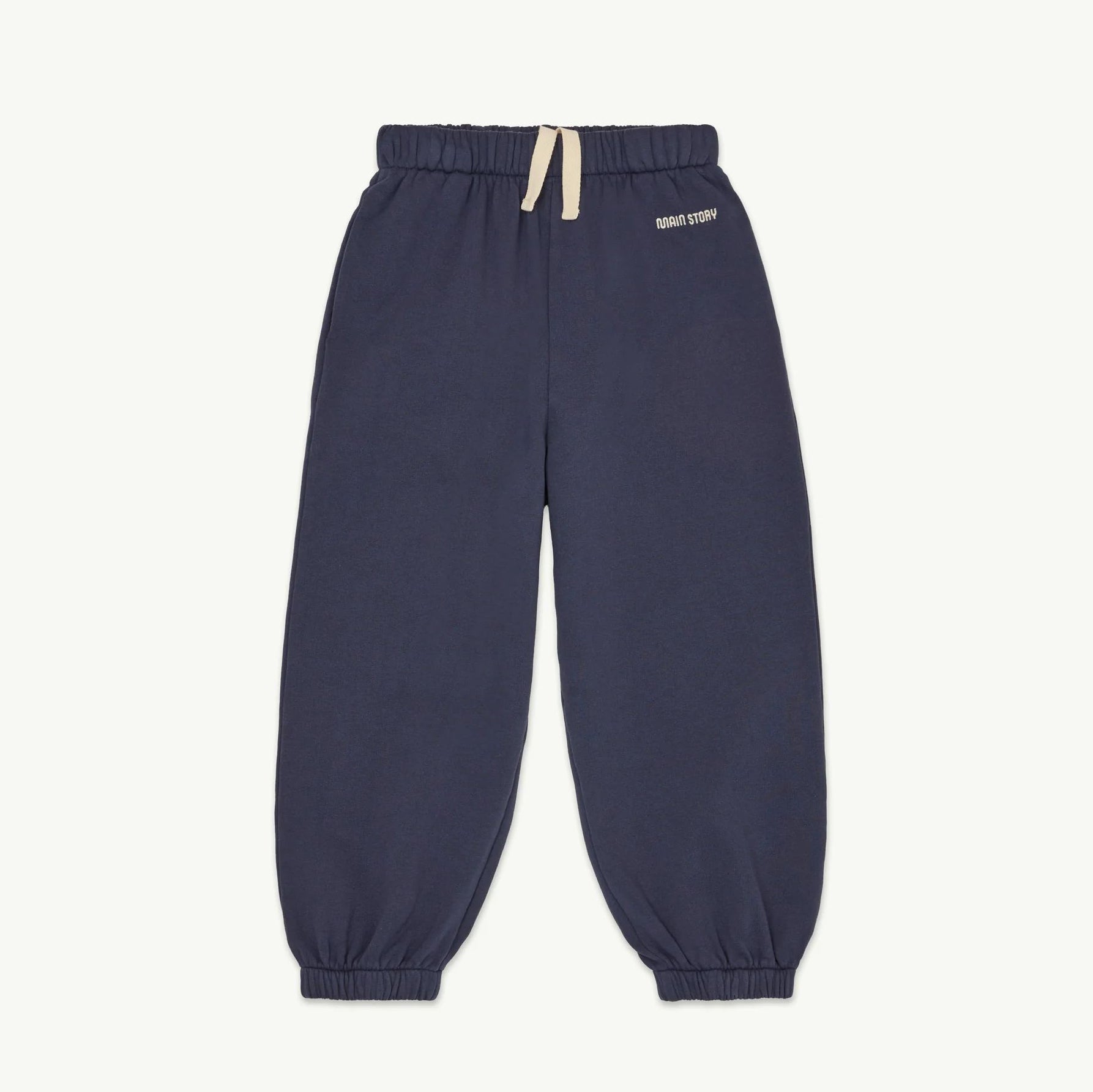 Boys & Girls Grey Blue Cotton Trousers