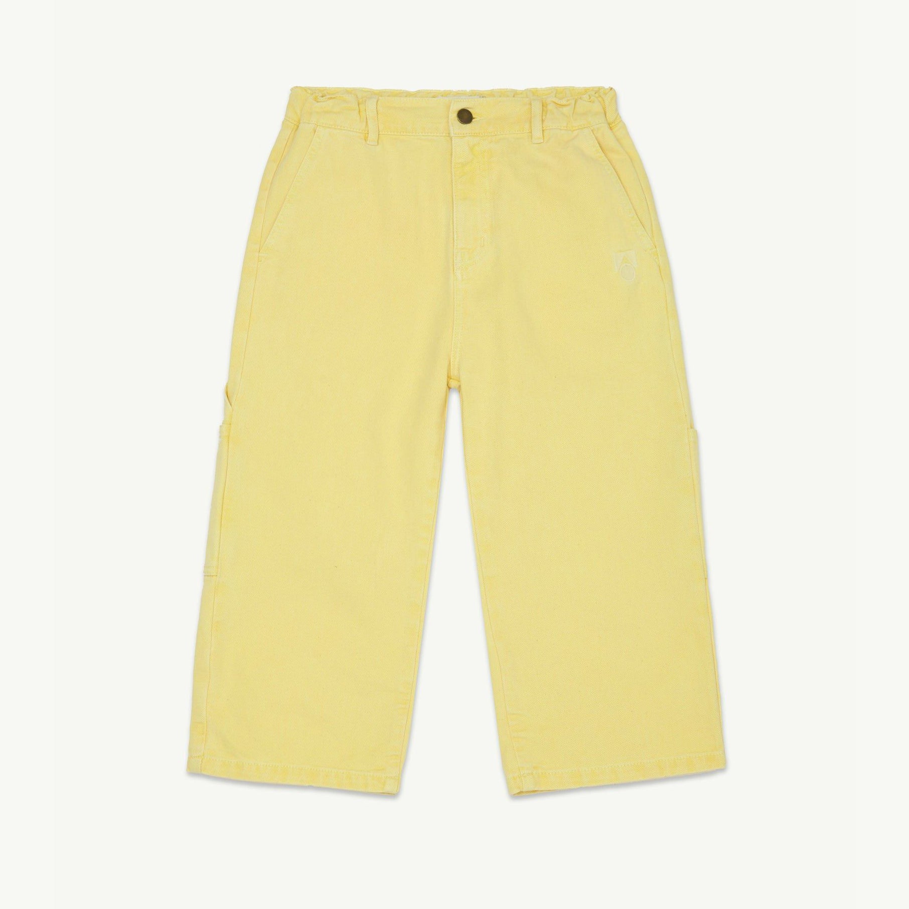 Boys & Girls Yellow Cotton Trousers
