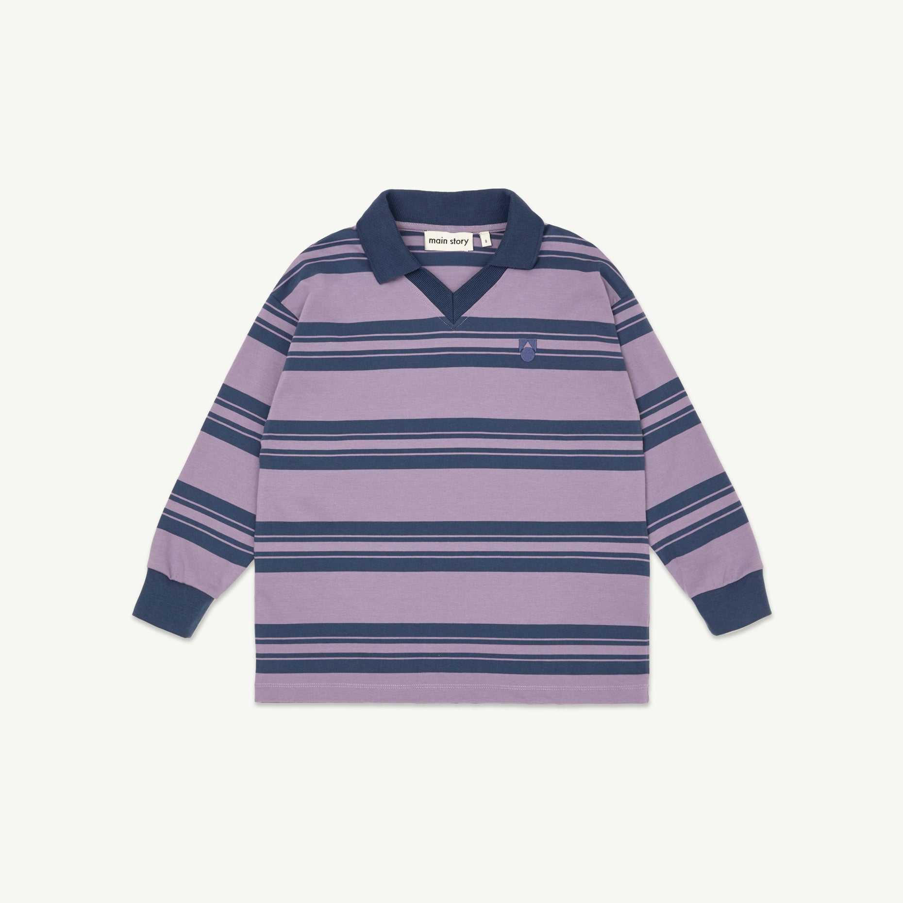 Boys & Girls Purple Stripes Cotton Polo Shirt