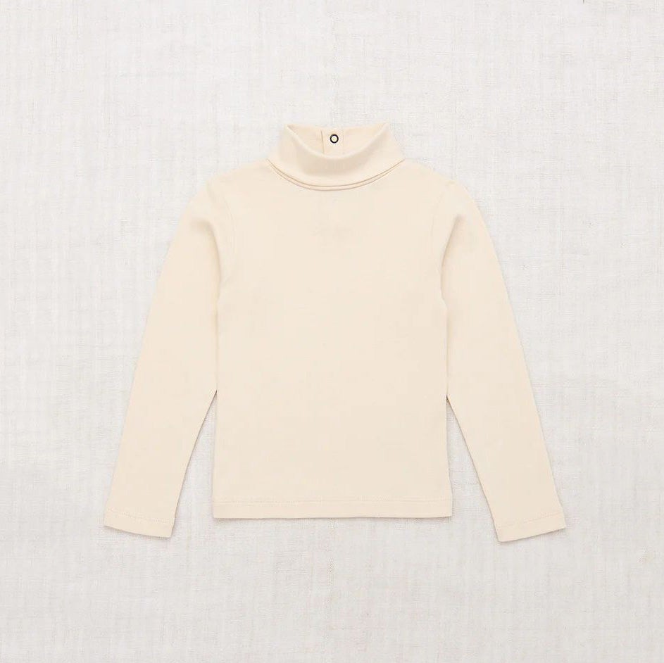 Boys & Girls Cream Cotton Turtleneck