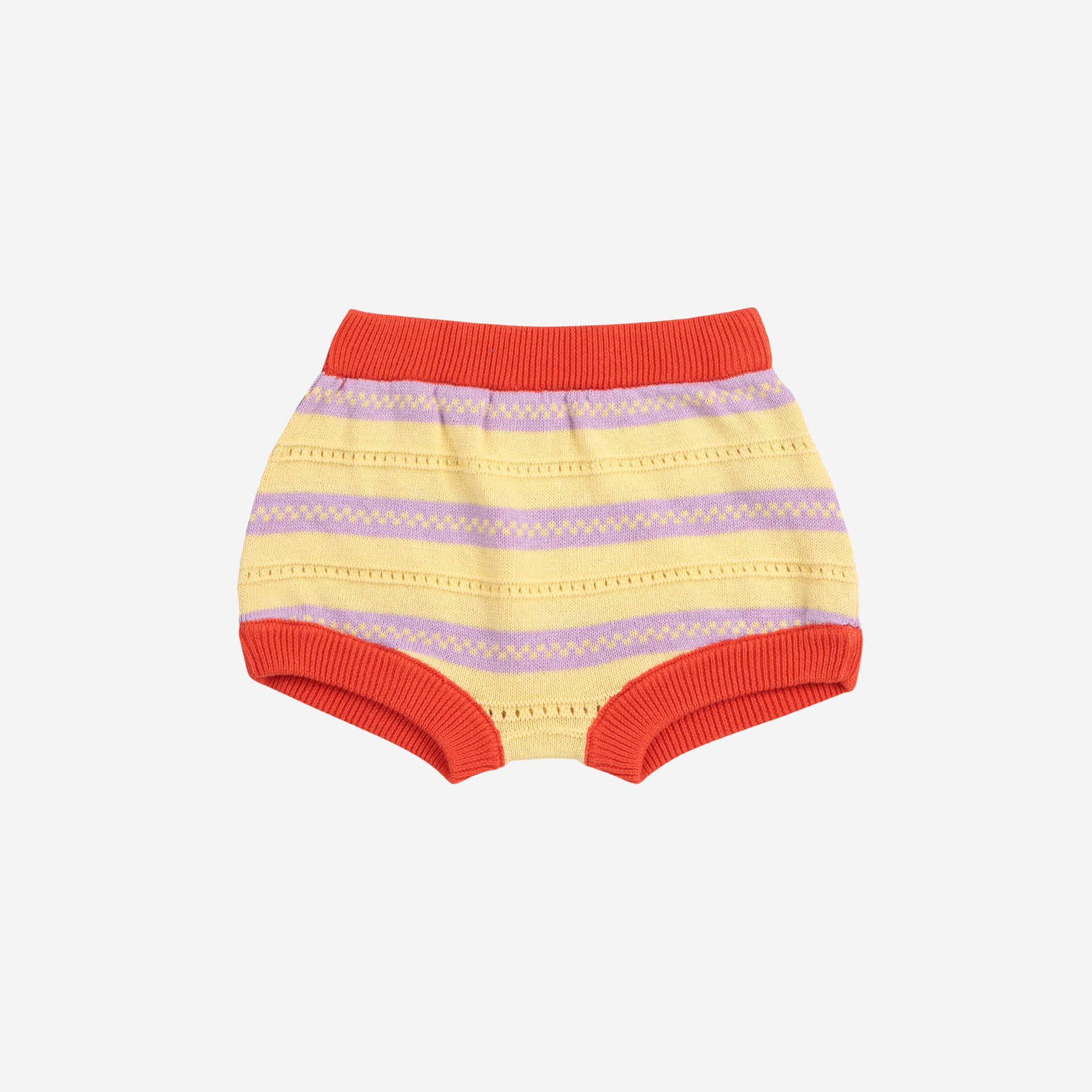 Ensemble en coton tricoté pour bébés filles motif floral beige (lot de 2)