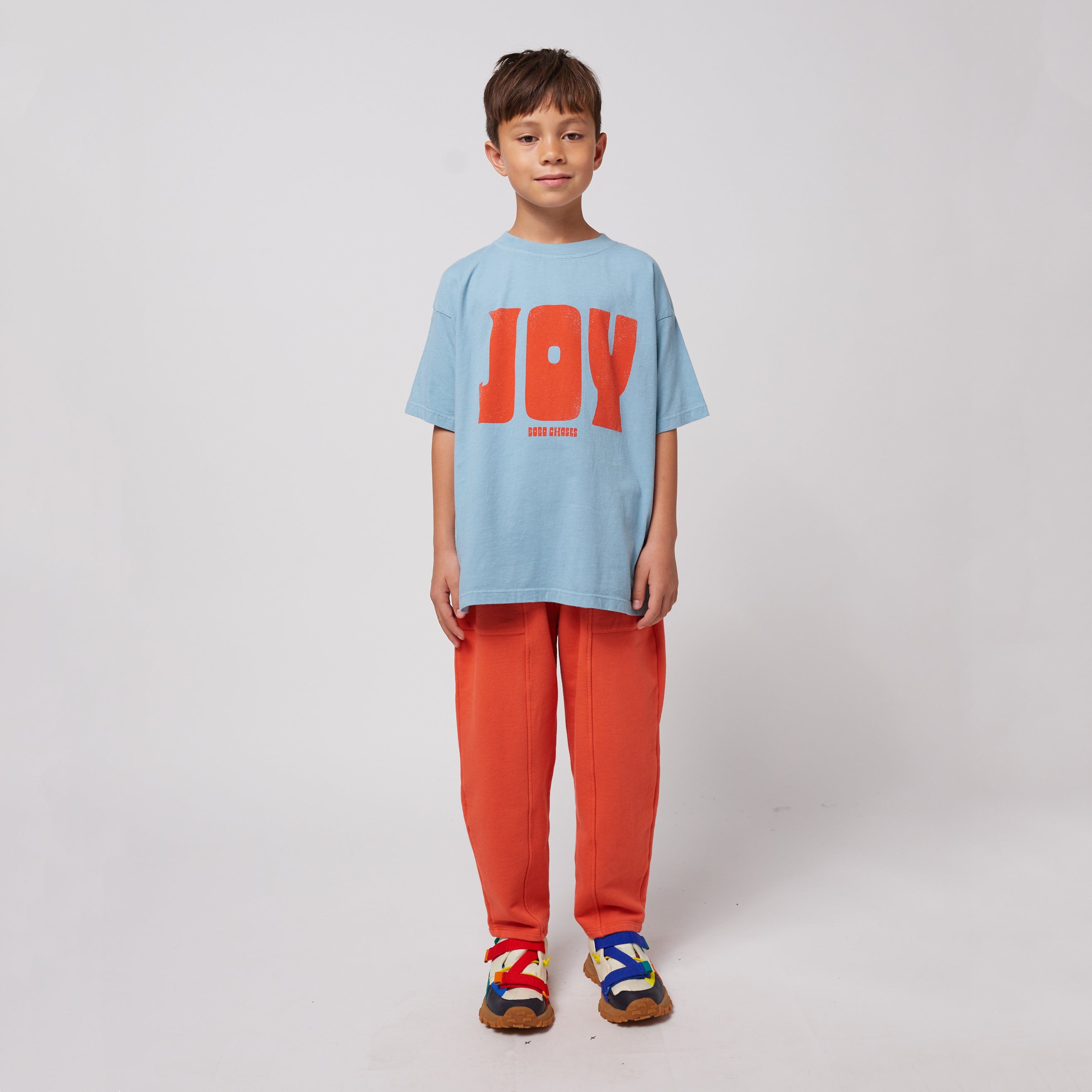 Boys & Girls Blue Printed Logo T-Shirt