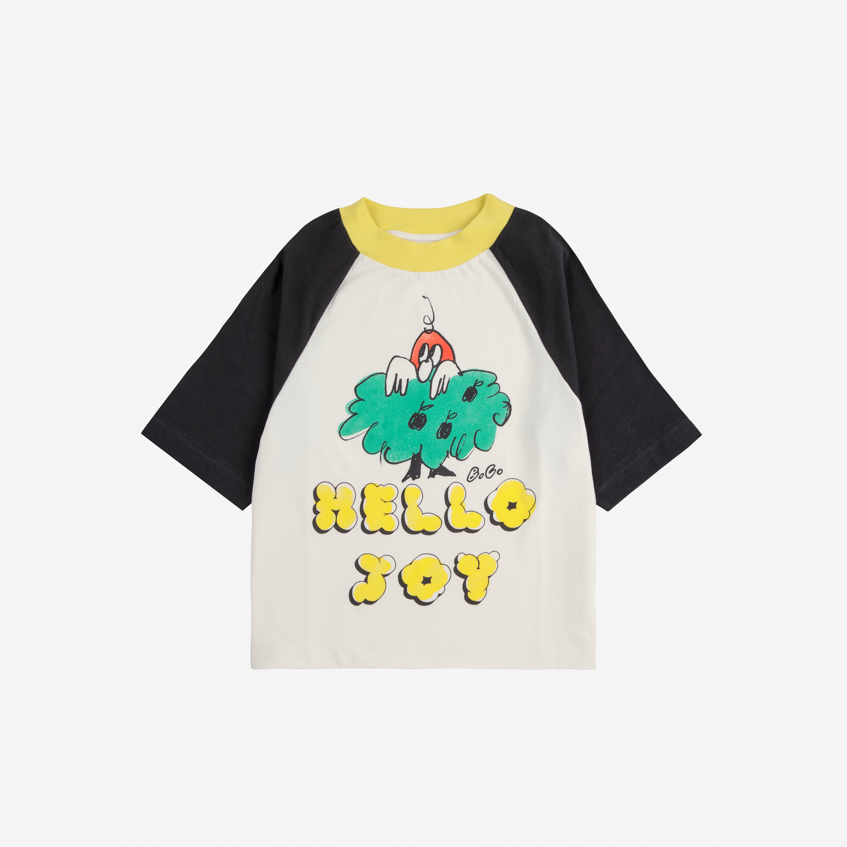Boys & Girls Offwhite Printed Logo Cotton T-Shirt