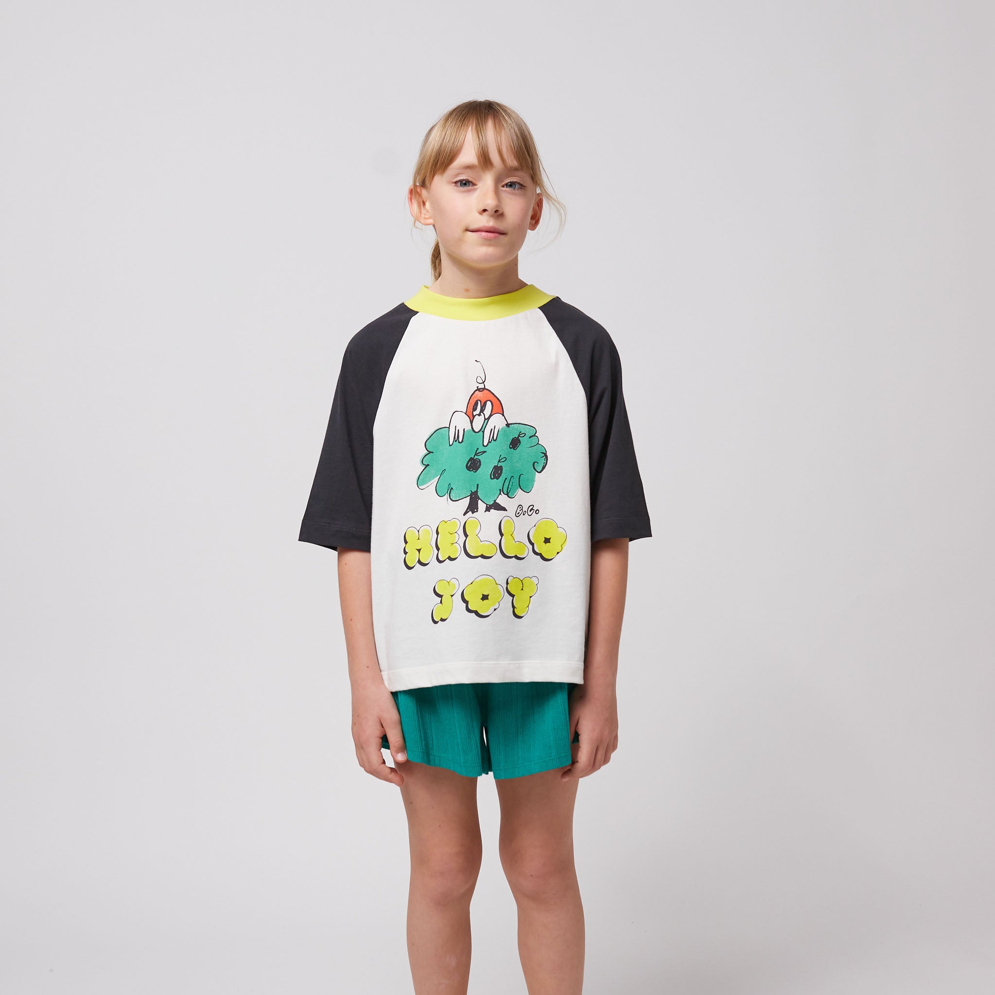 Boys & Girls Offwhite Printed Logo Cotton T-Shirt