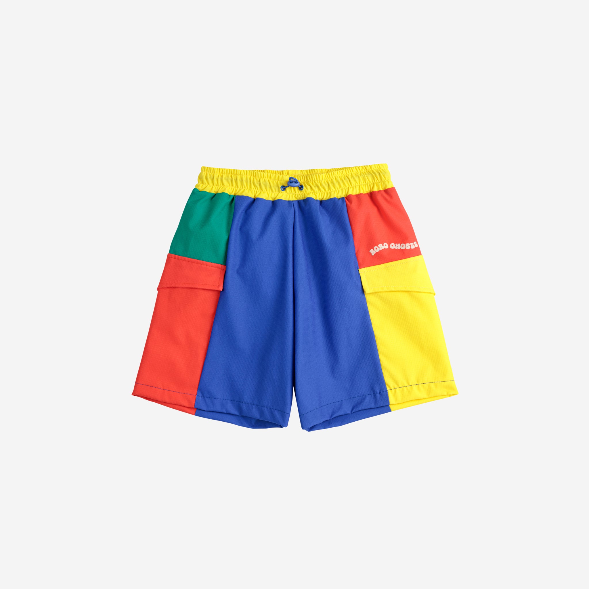 Boys Colorful Printed Logo Swimshorts