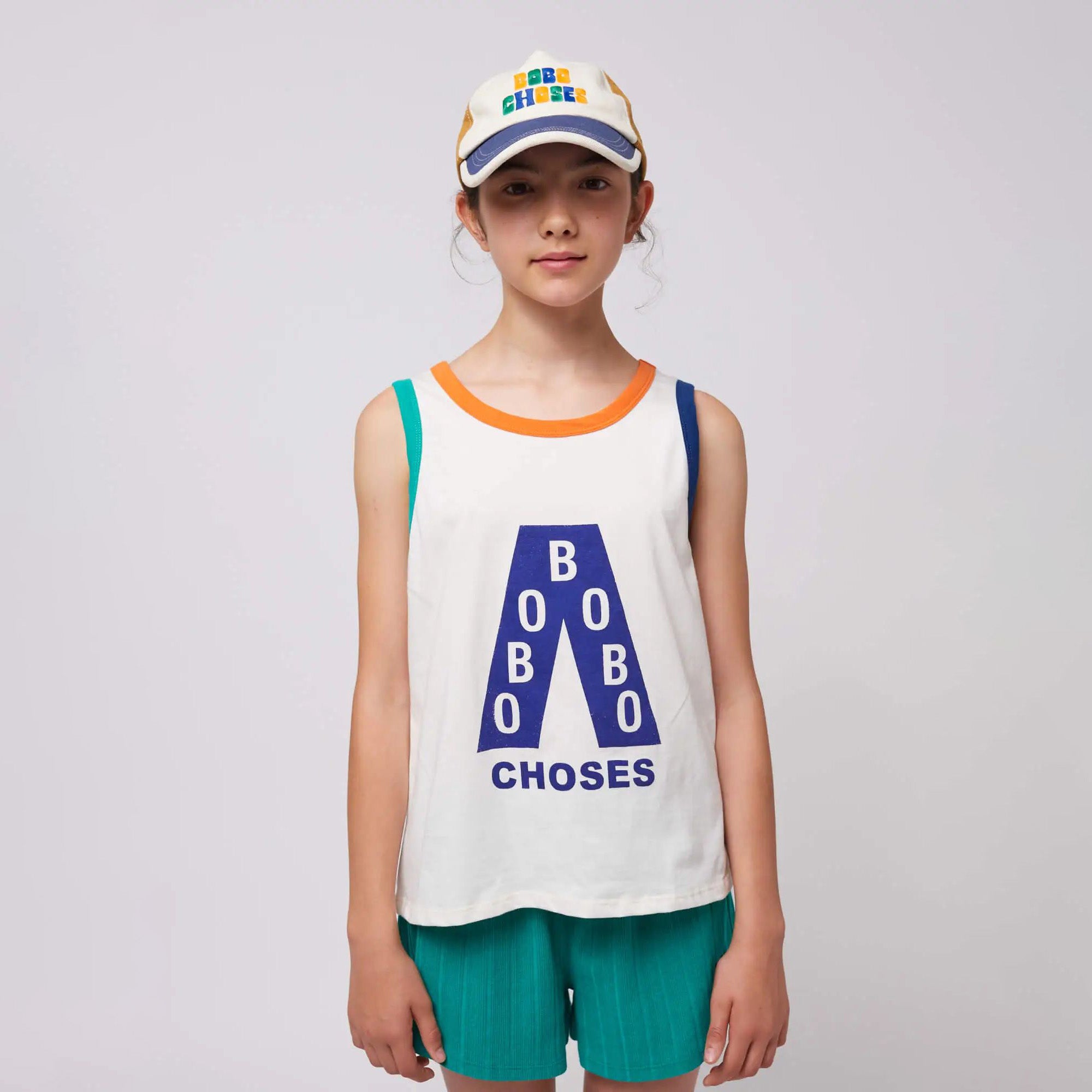 Boys & Girls White Logo Cotton Vest