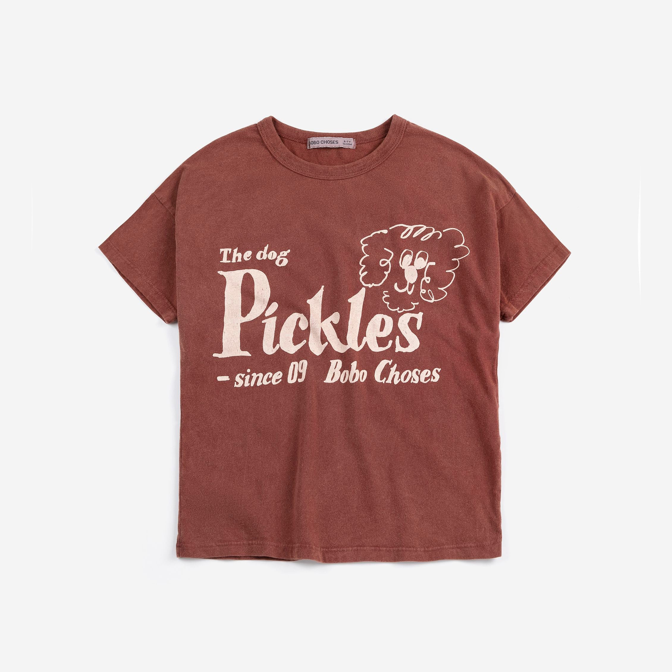 Boys & Girls Brown Logo Cotton T-Shirt