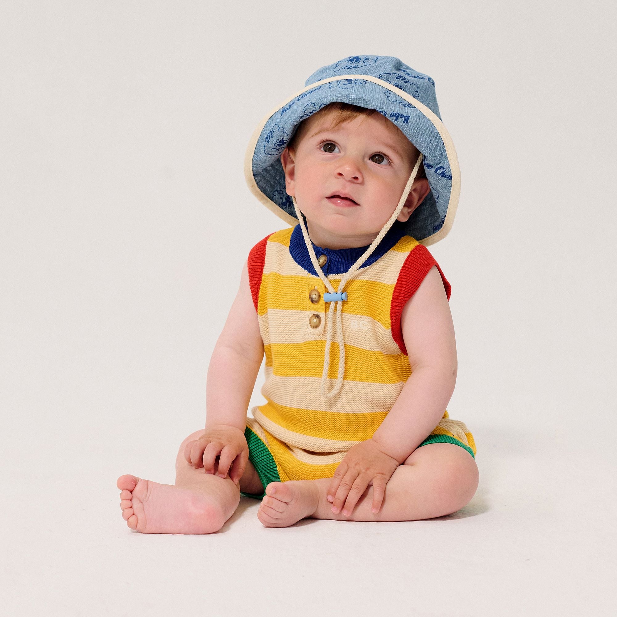 Baby Boys & Girls Light Blue Denim Bucket Hat