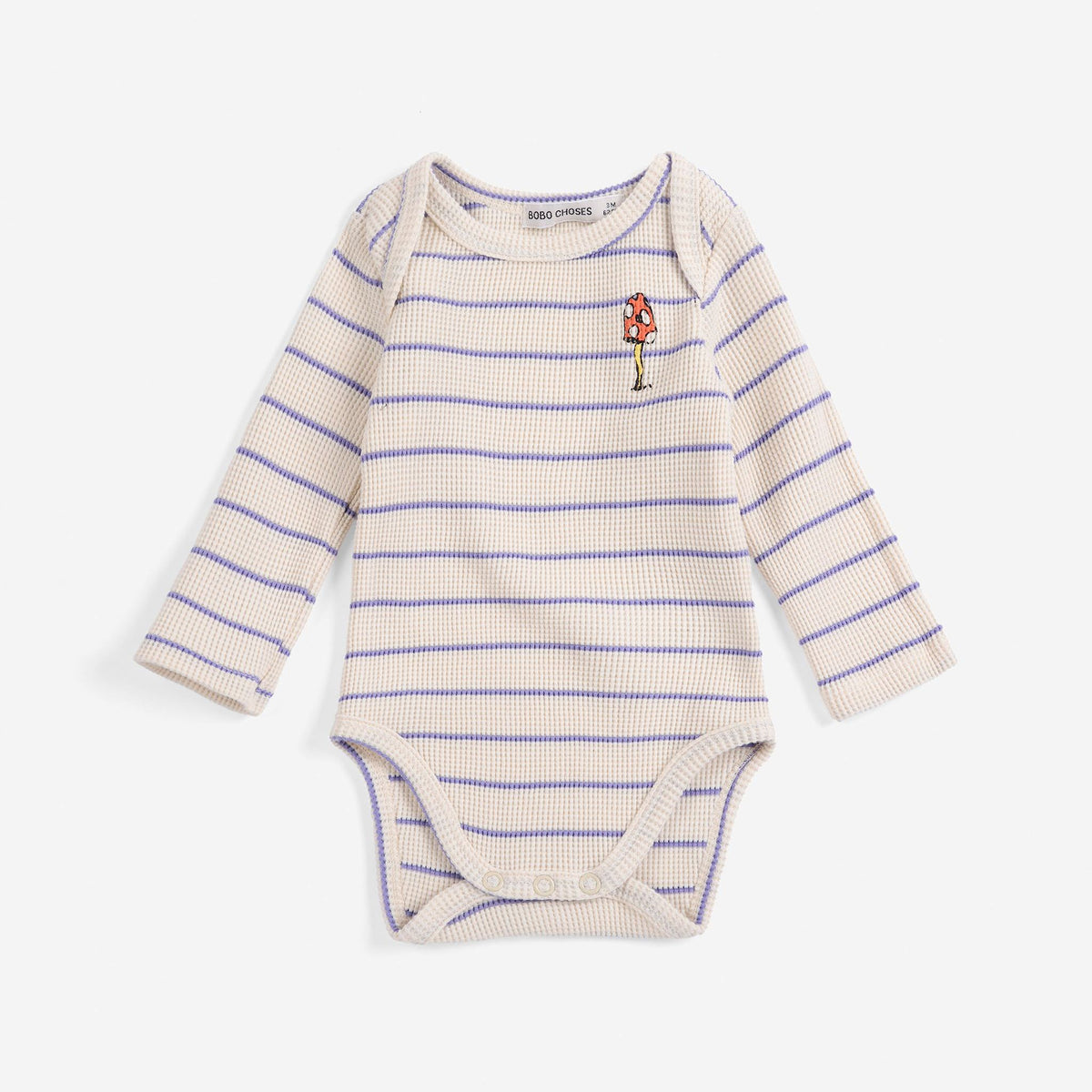 Baby Boys & Girls White Stripes Cotton Babysuit