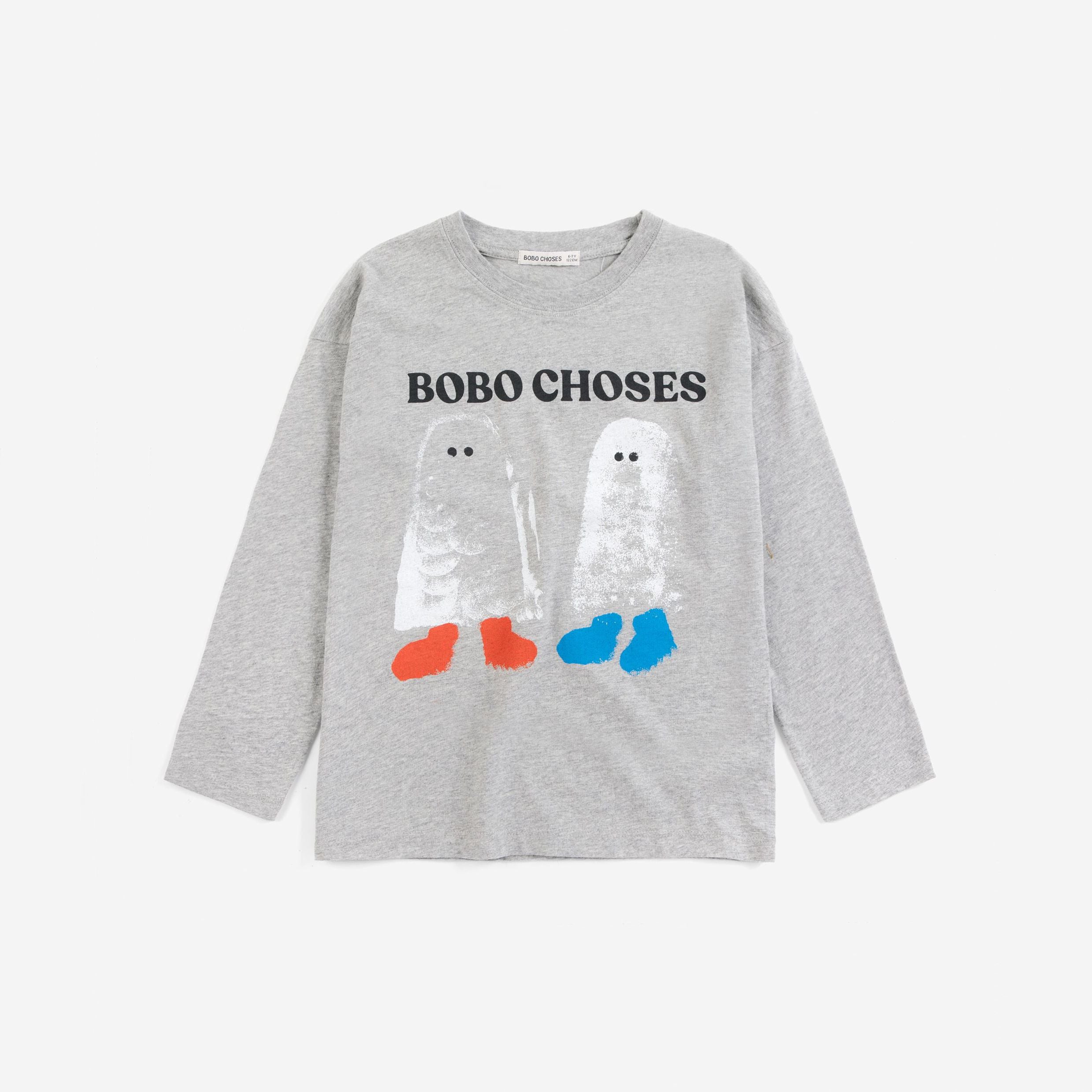 Boys & Girls Grey Logo Cotton T-Shirt